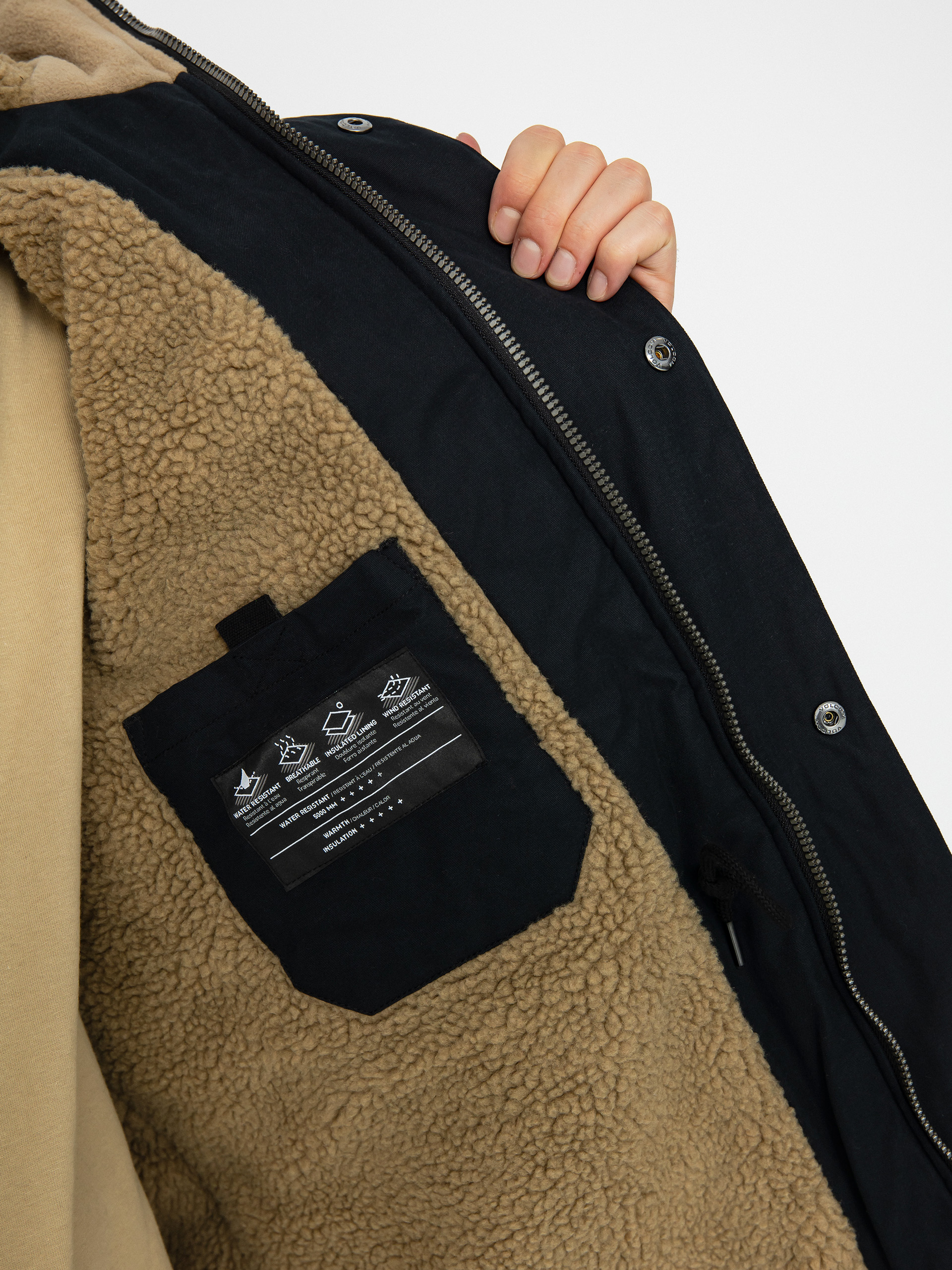 Volcom Starget 5K Parka Dzseki (black)