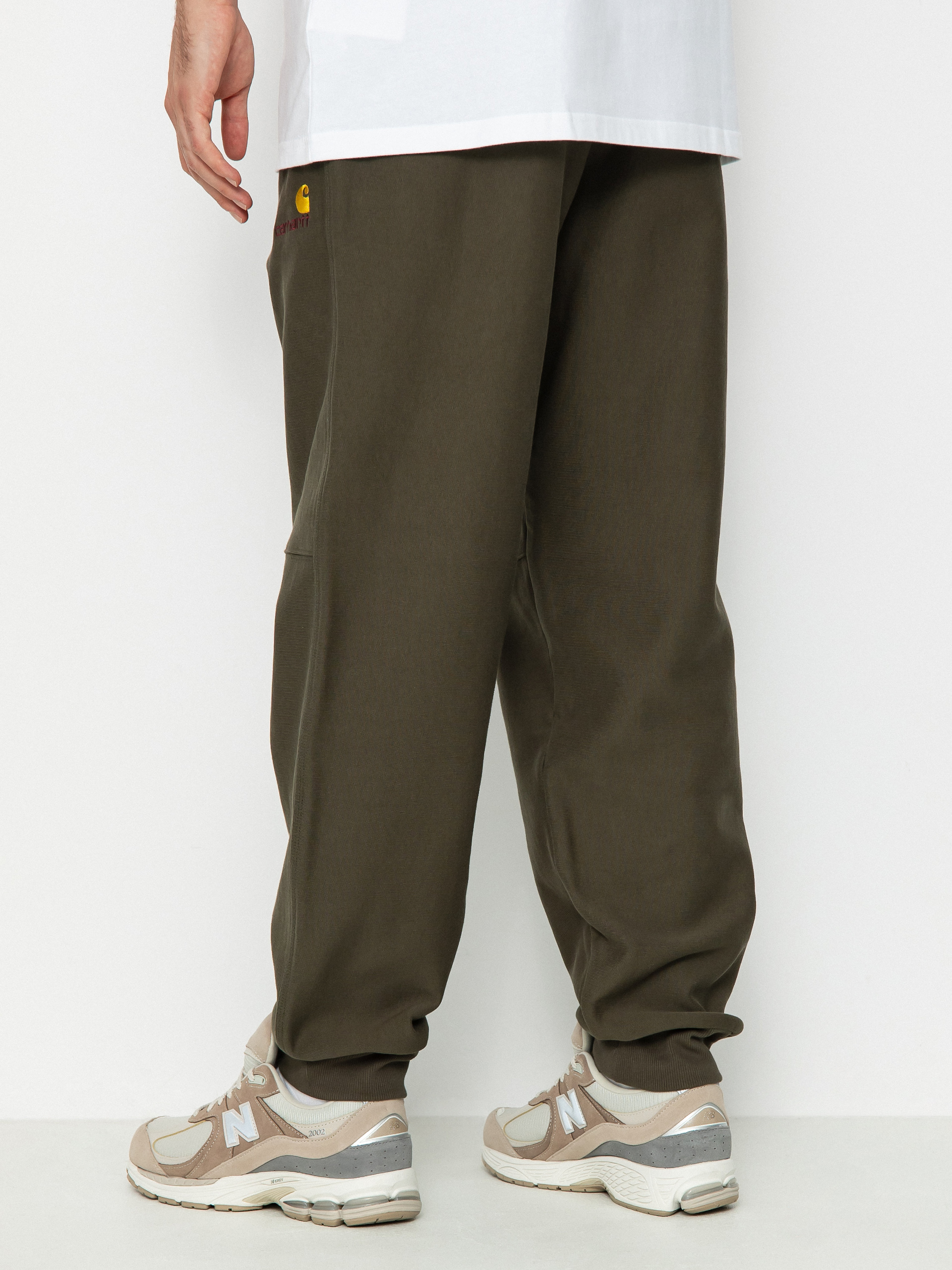 Carhartt WIP American Script Jogging Kisnadrág (plant)