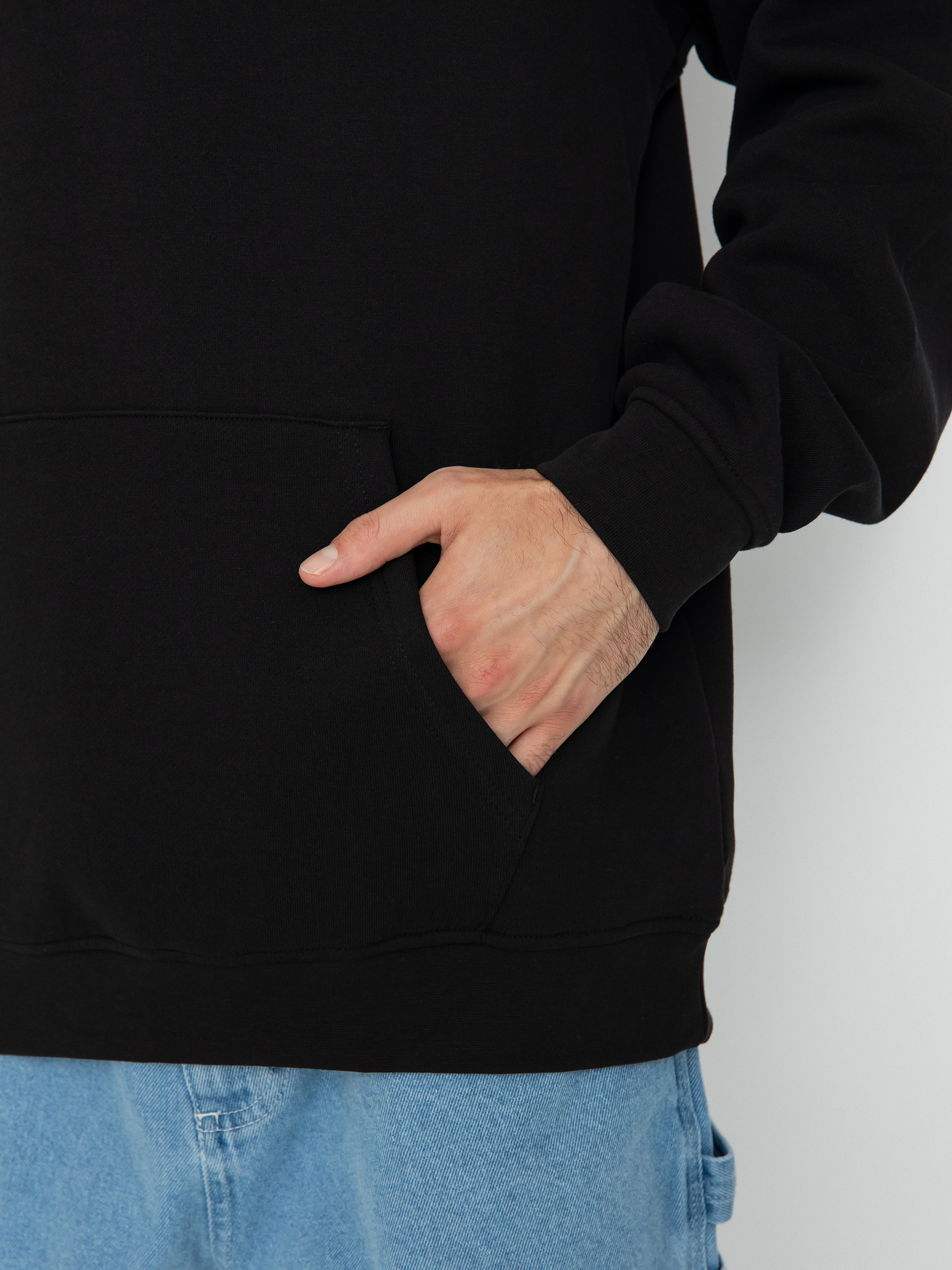 Santa Cruz Roskopp Rigid Face Front HD Kapucnis pulóver (black)