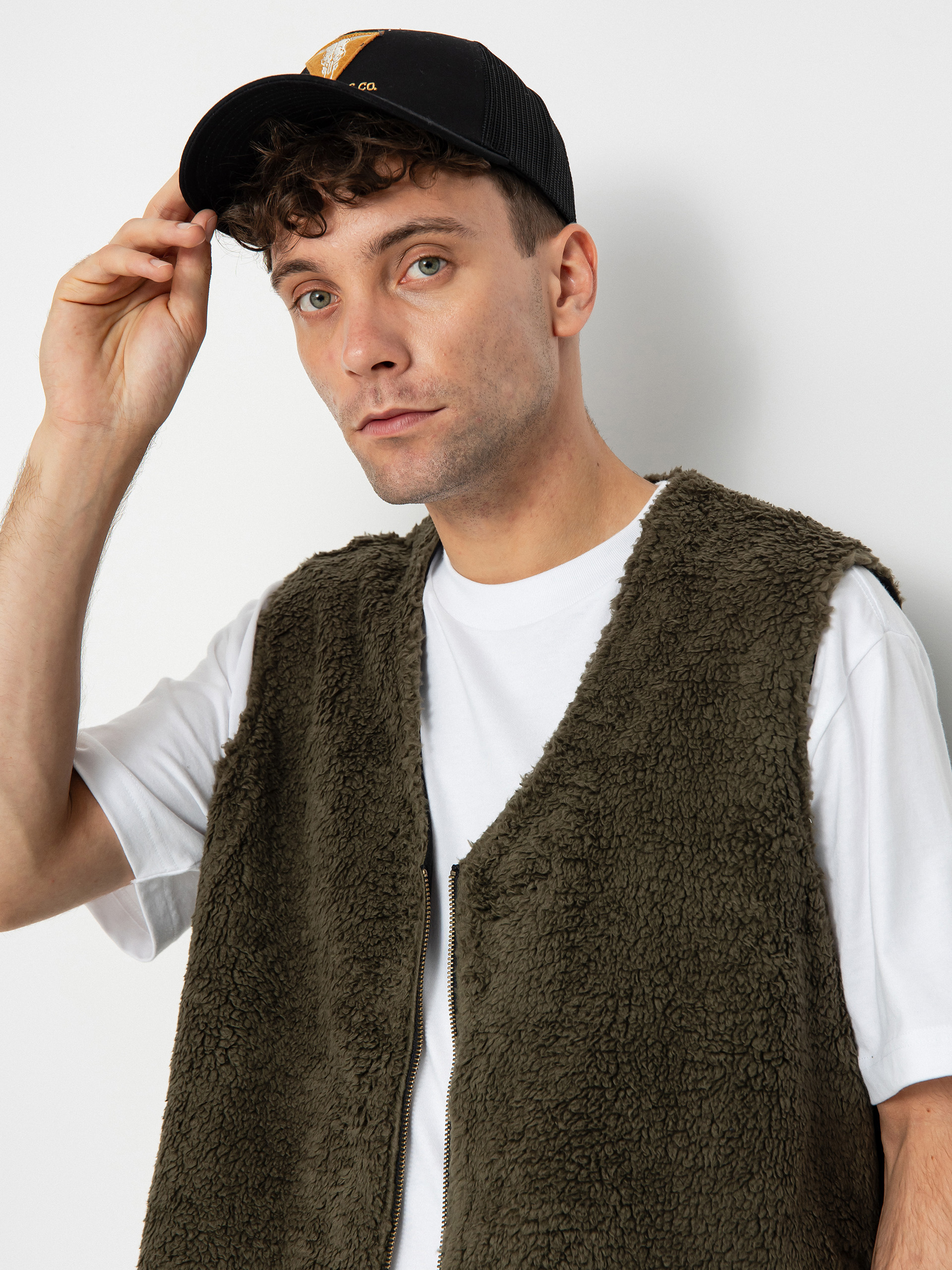 Santa Cruz Hideout Reversible Mellény (black/sea kelp)