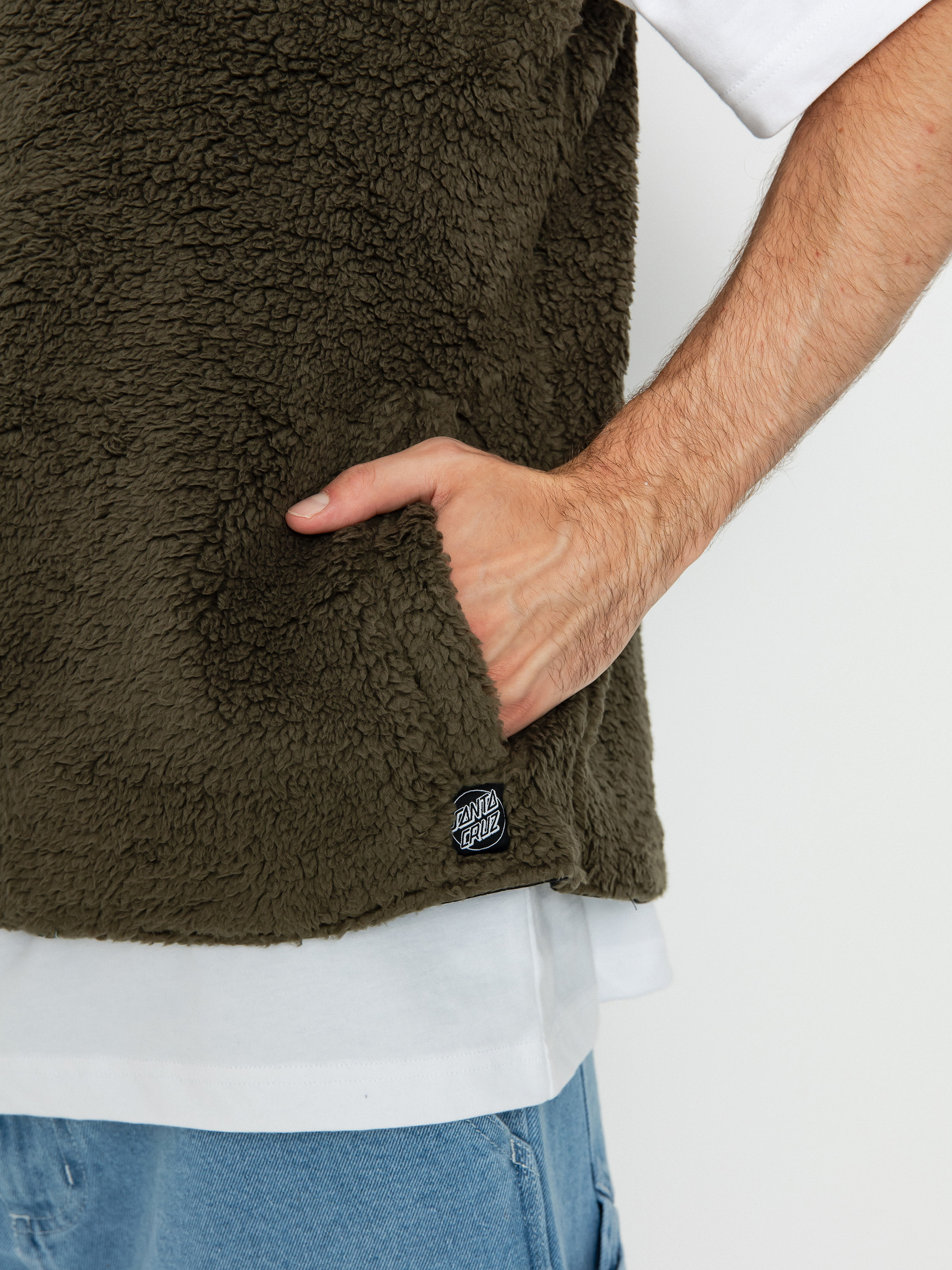 Santa Cruz Hideout Reversible Mellény (black/sea kelp)