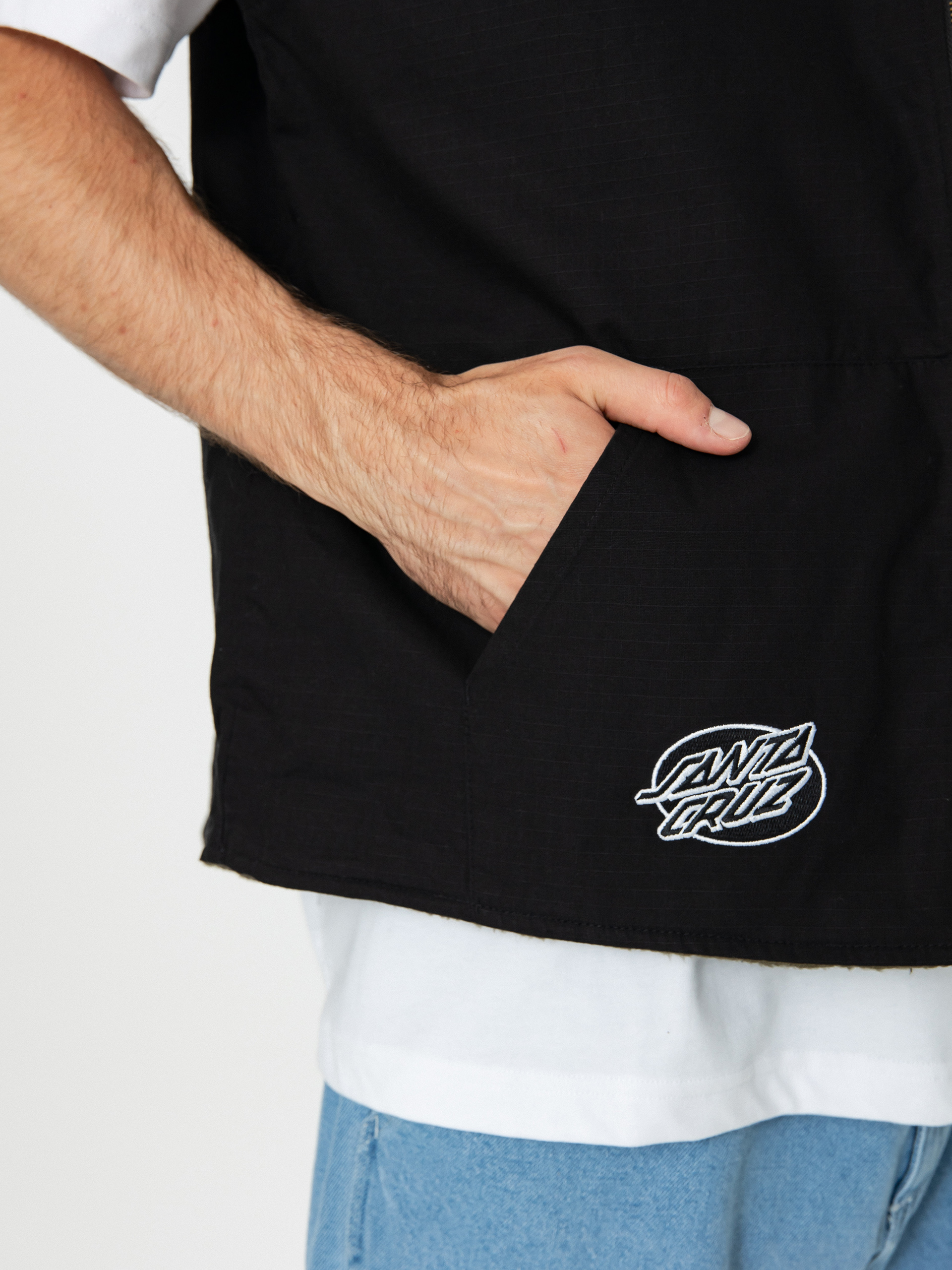 Santa Cruz Hideout Reversible Mellény (black/sea kelp)