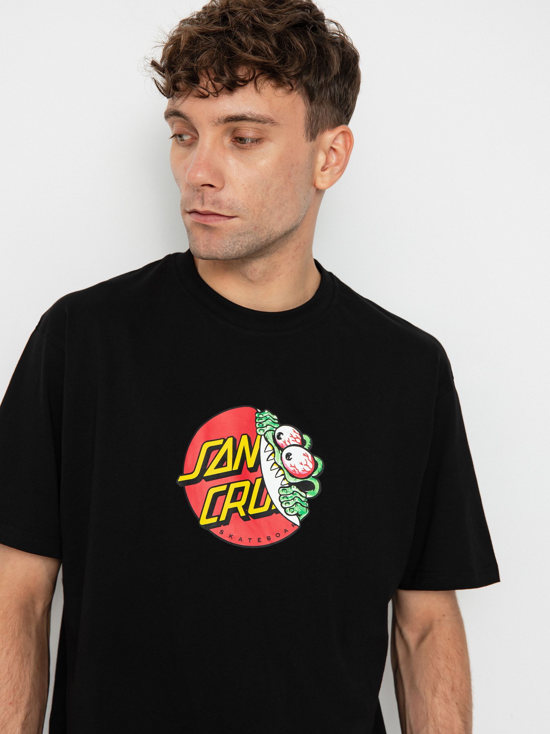 Santa Cruz Beware Dot Front Póló (black)