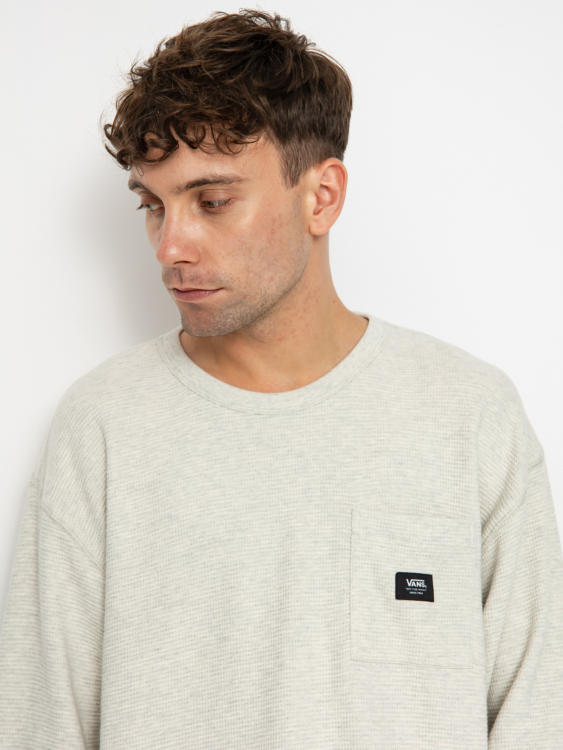 Vans Alder Ls Pocket Thermal Hosszú ujjú felső (oatmeal heather)