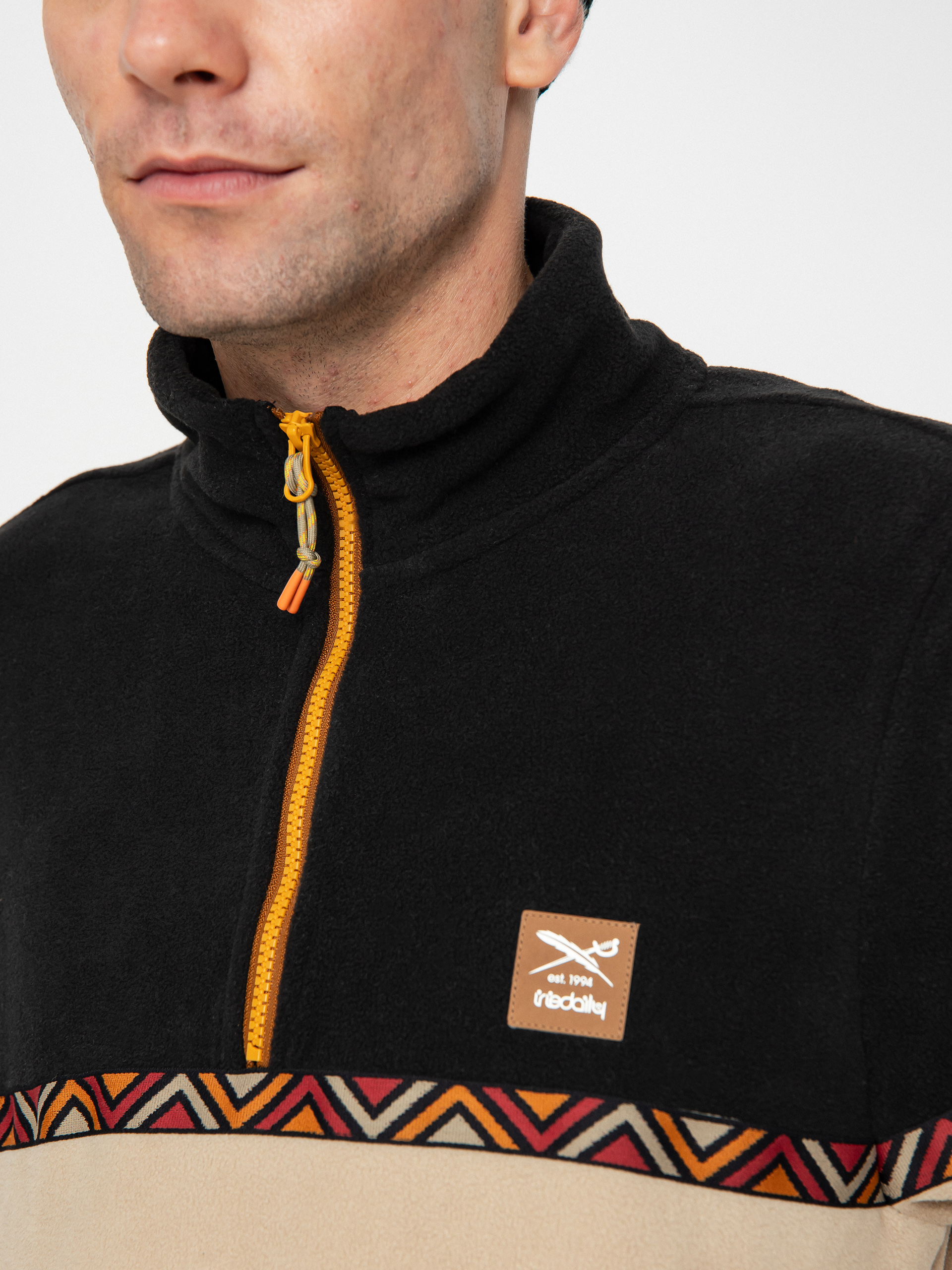 Férfi Iriedaily Monte Noe Polár pulóver (khaki)