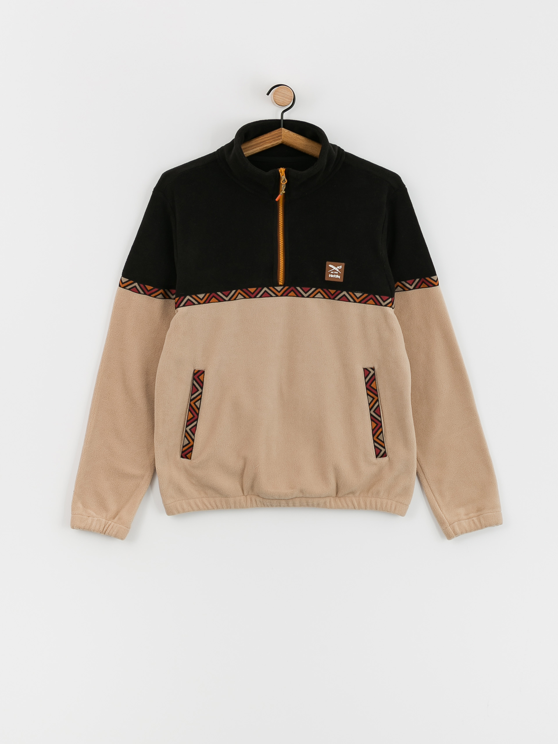 Férfi Iriedaily Monte Noe Polár pulóver (khaki)