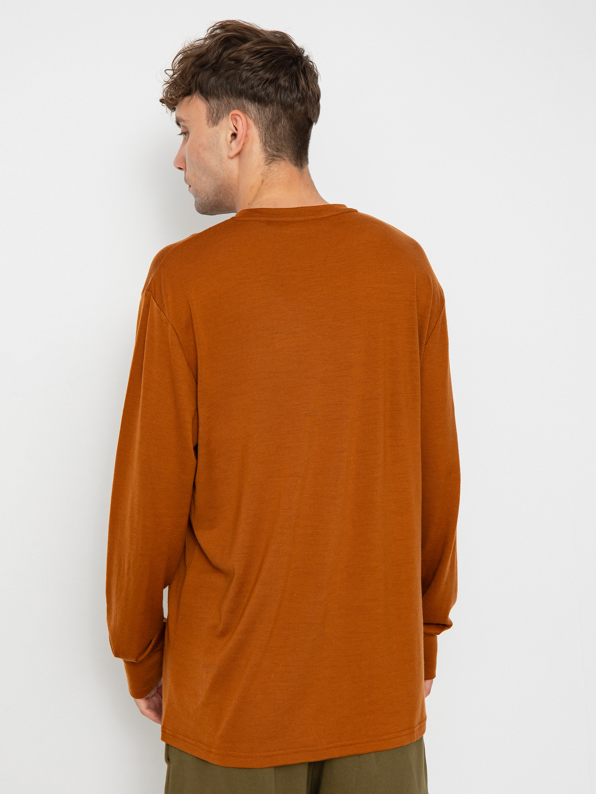 Férfi Mons Royale Yotei Merino Classic Hosszú ujjú thermo felső (copper)