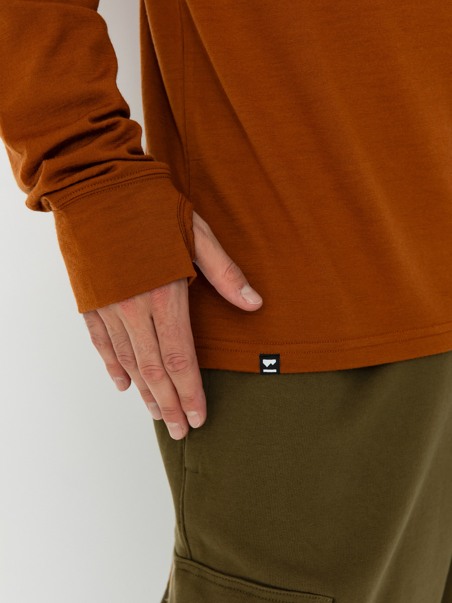 Férfi Mons Royale Yotei Merino Classic Hosszú ujjú thermo felső (copper)