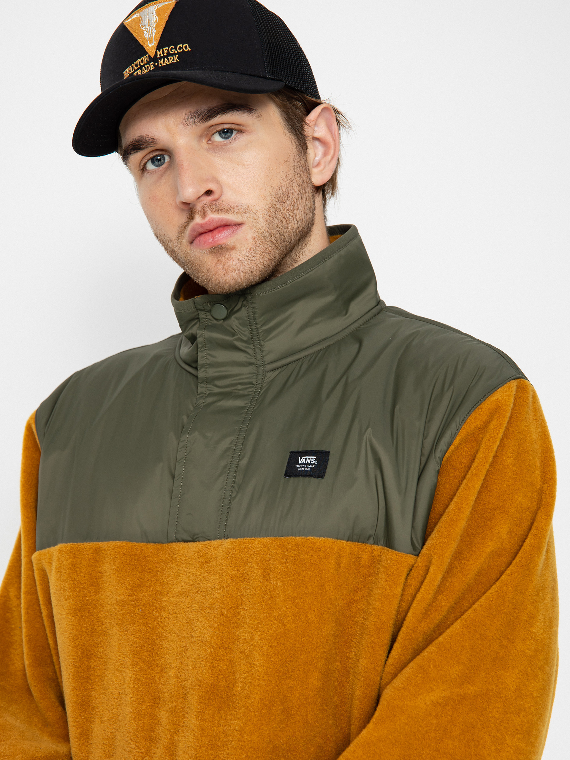 Férfi Vans Mammoth Polár pulóver (golden brown/grape leaf)