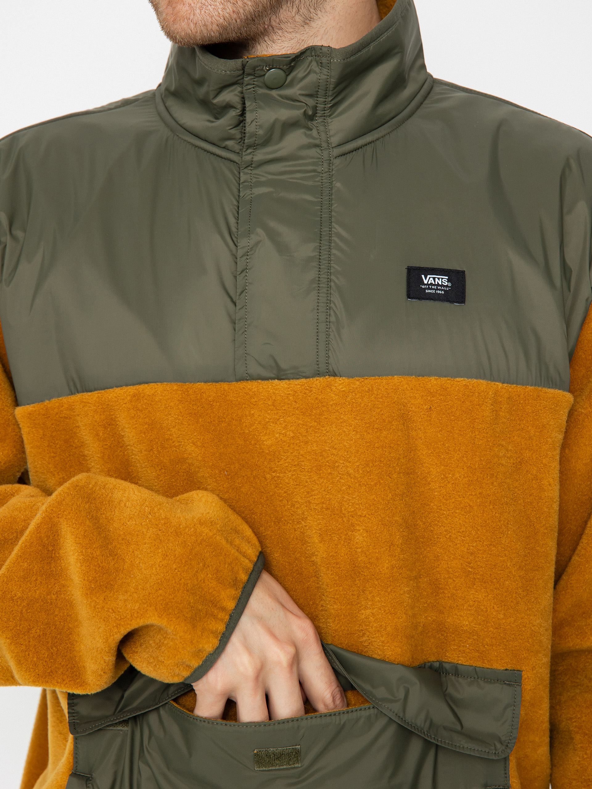 Férfi Vans Mammoth Polár pulóver (golden brown/grape leaf)