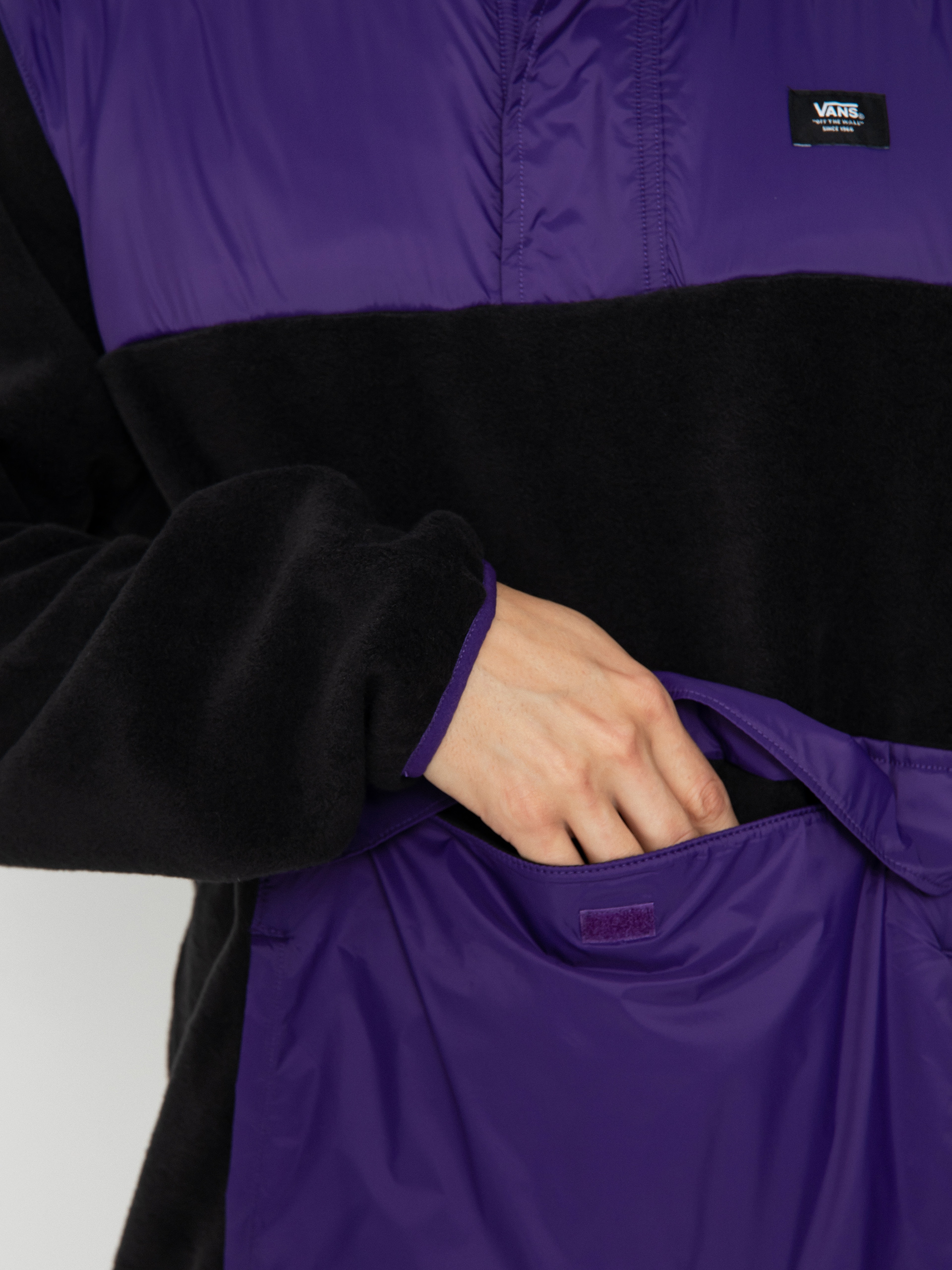 Férfi Vans Mammoth Polár pulóver (black/violet indigo)