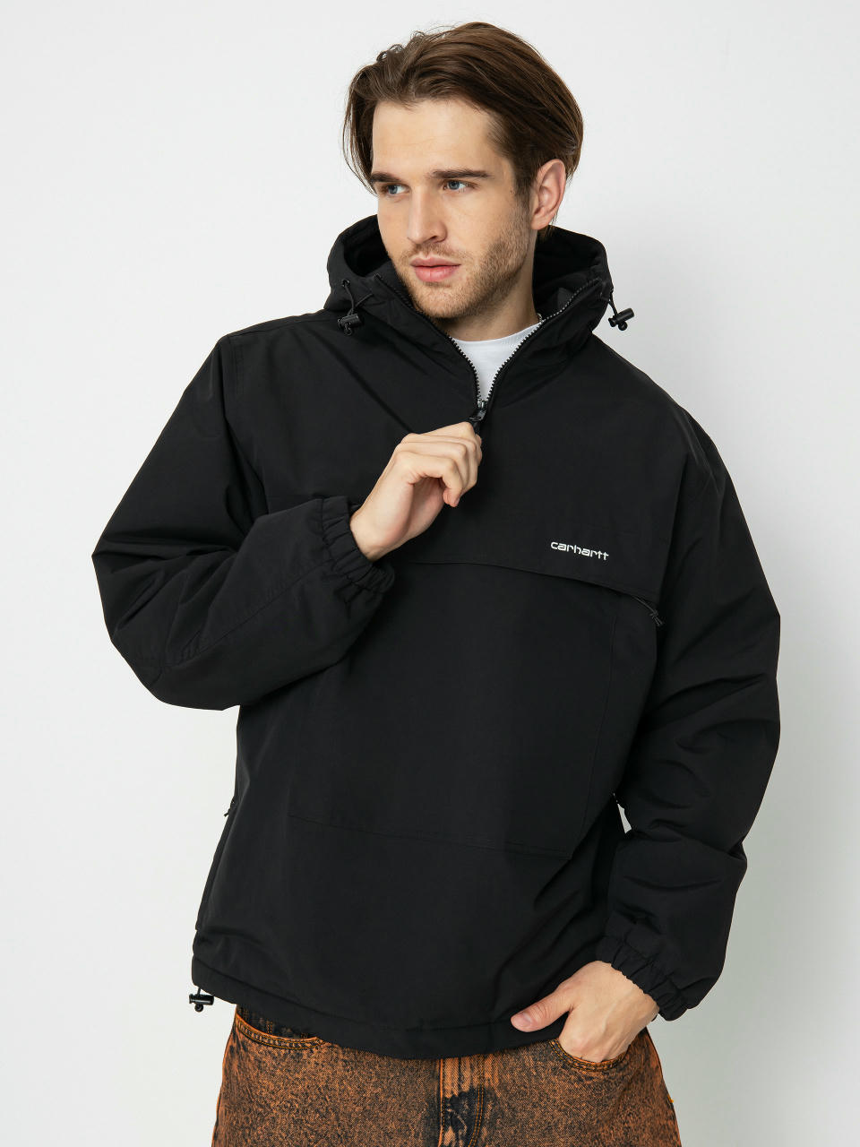 Carhartt WIP Windbreaker Pullover Dzseki (black/white)