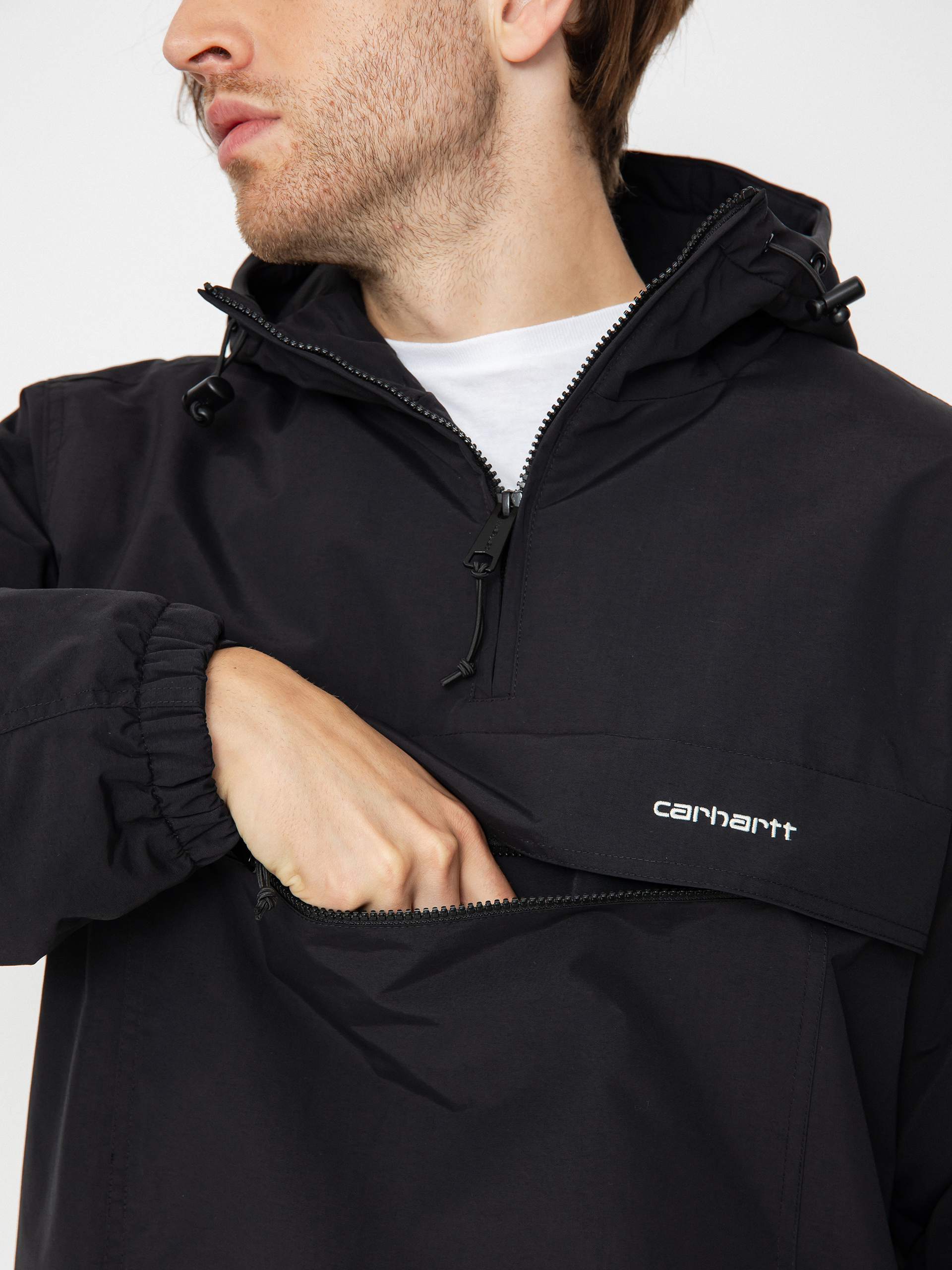 Carhartt WIP Windbreaker Pullover Dzseki (black/white)