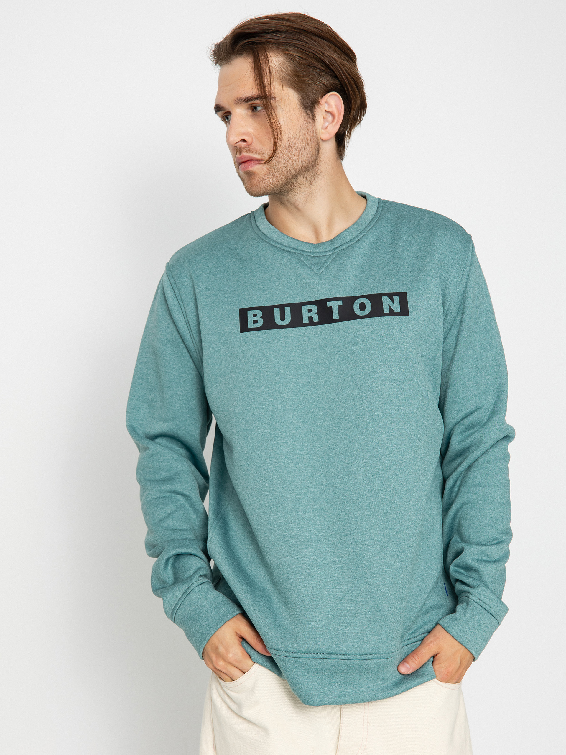 Férfi Burton Oak Thermo pulóver (rock lichen heather)