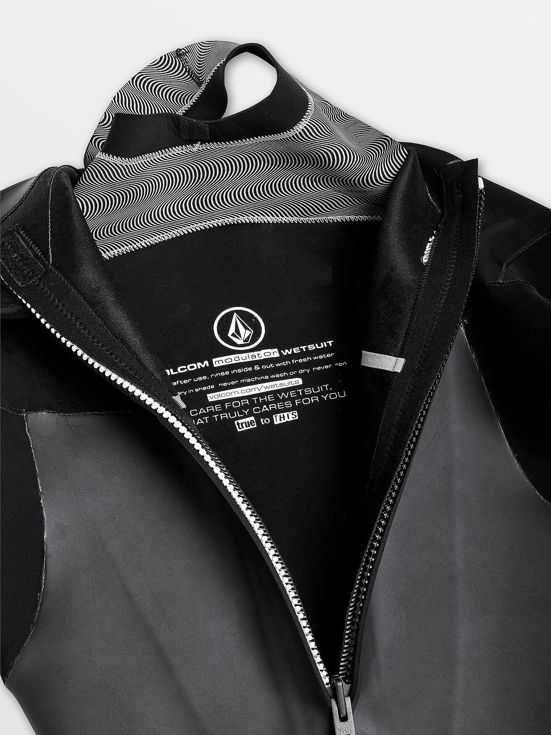 Volcom 3/2Mm Long Sleeve Back Zip Fullsuit Neoprén ruha (black)