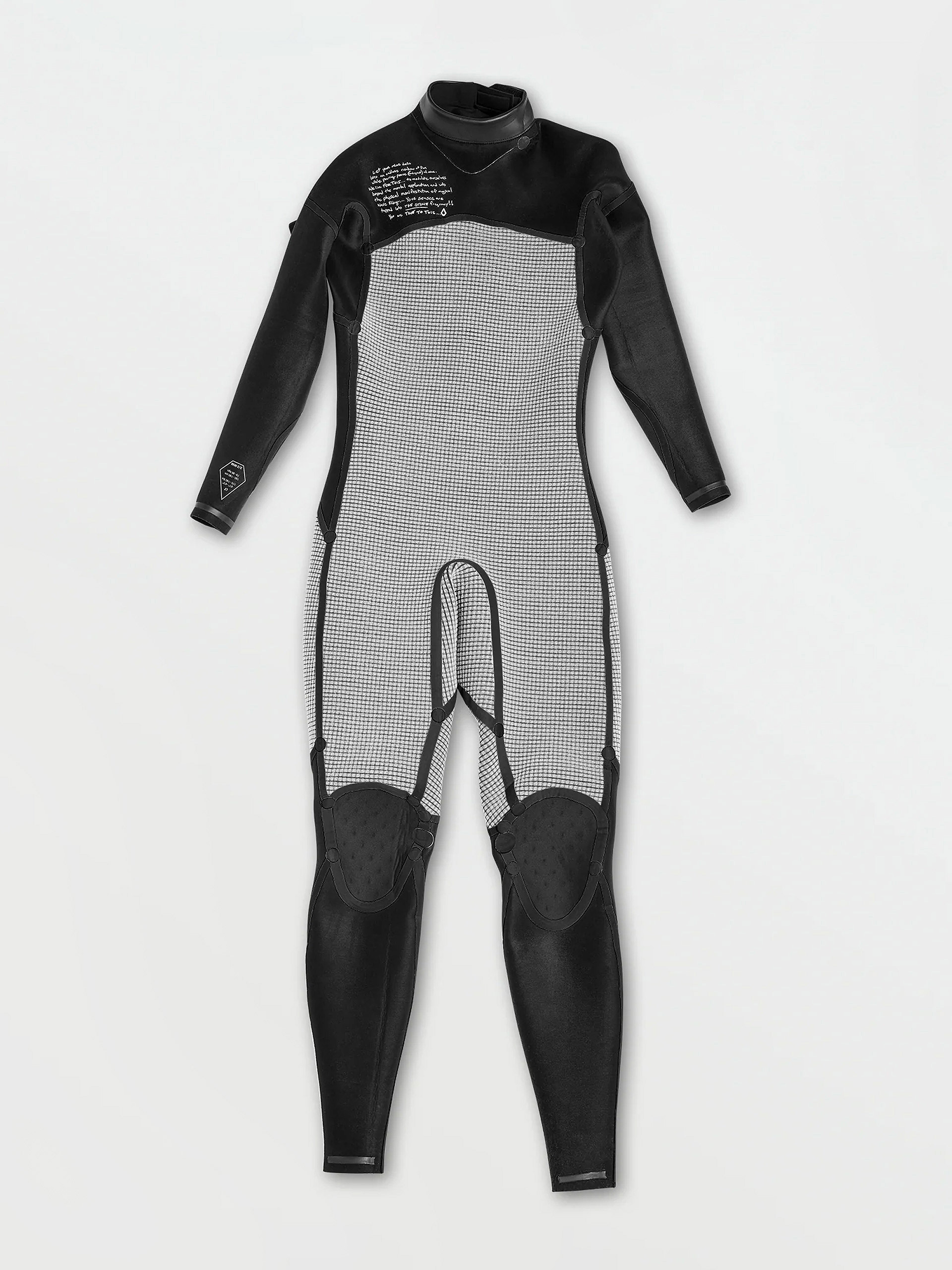 Volcom 3/2Mm Long Sleeve Back Zip Fullsuit Neoprén ruha (black)