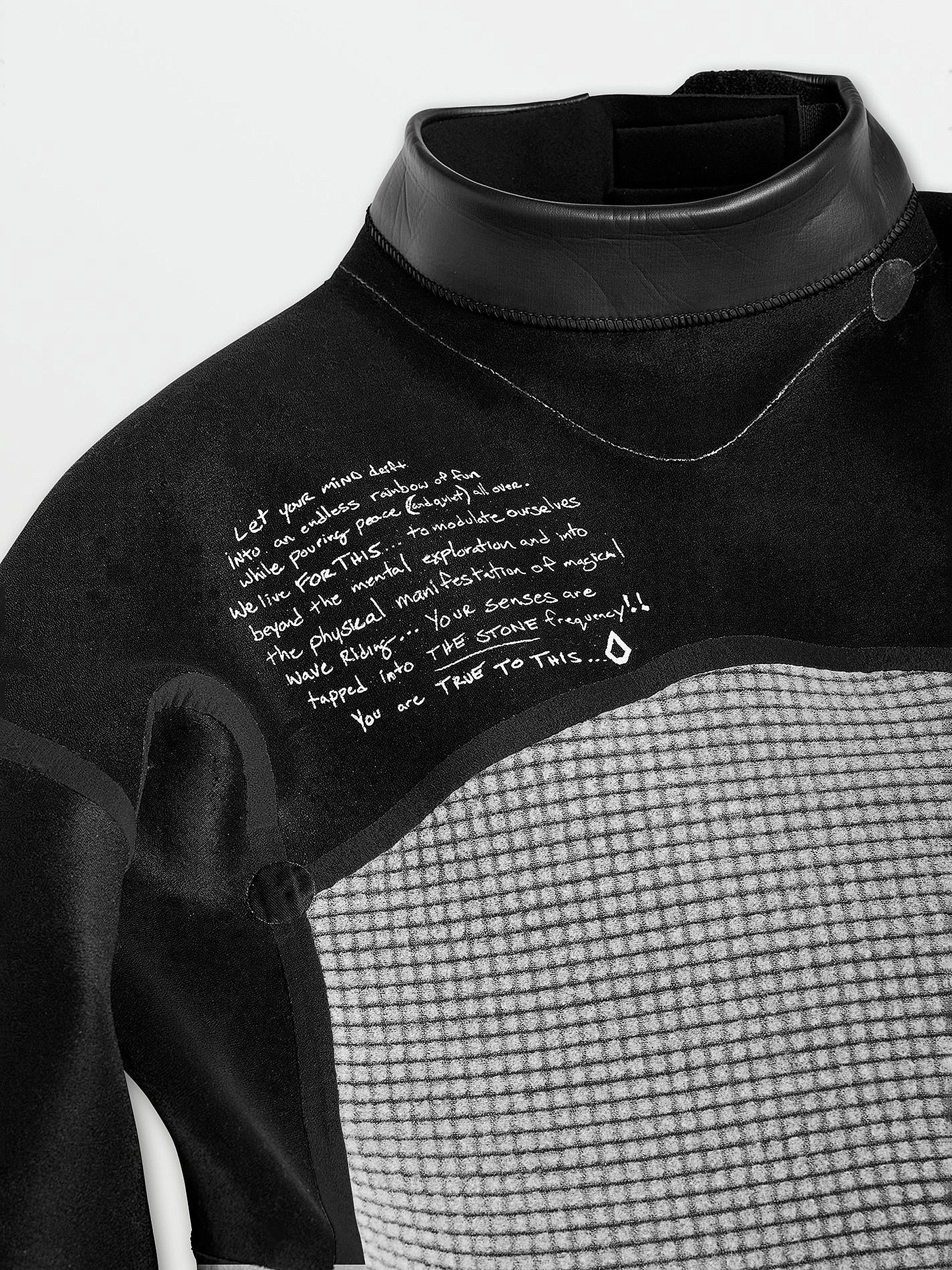 Volcom 3/2Mm Long Sleeve Back Zip Fullsuit Neoprén ruha (black)