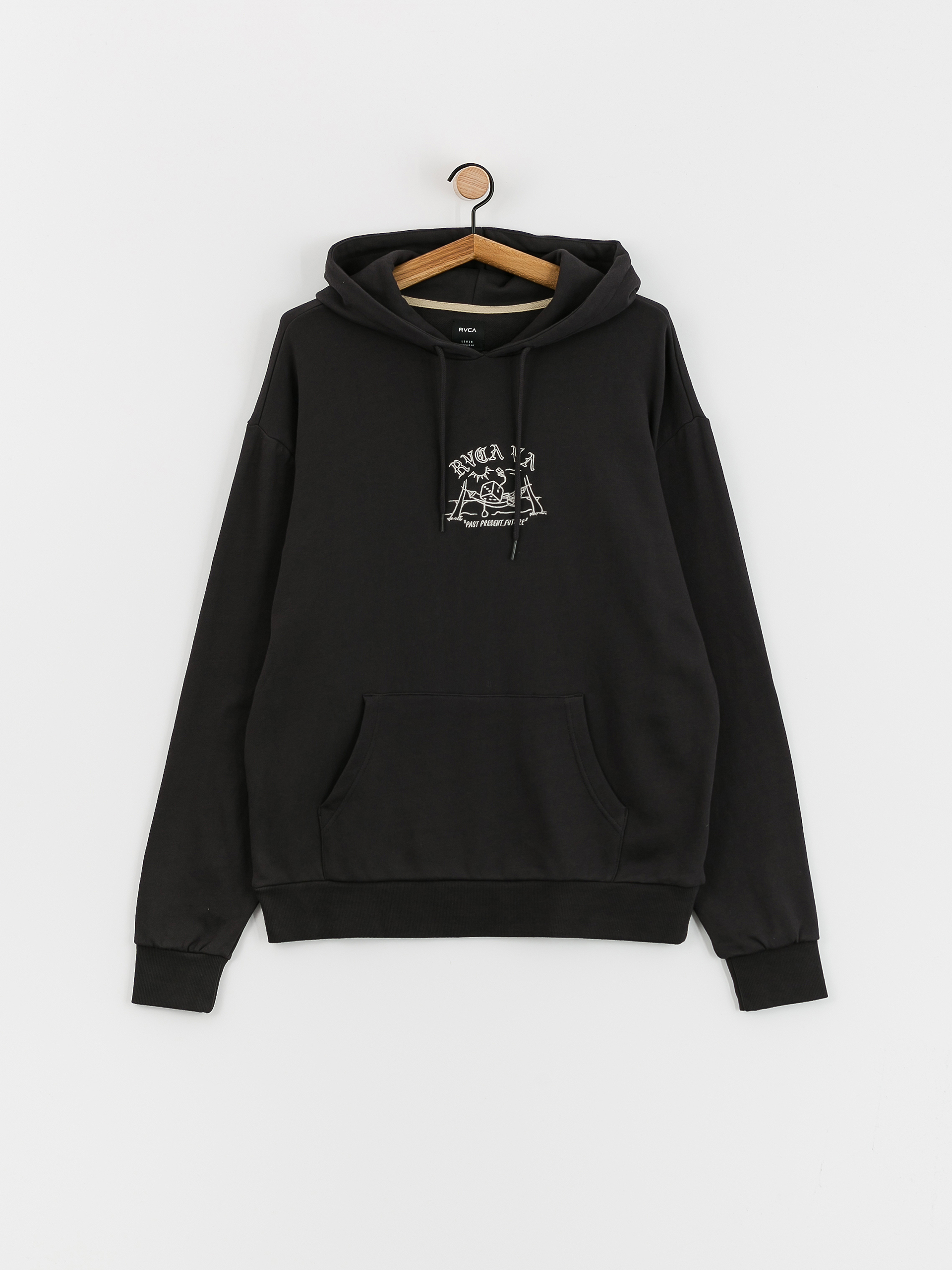 RVCA Pair HD Kapucnis pulóver (washed black)