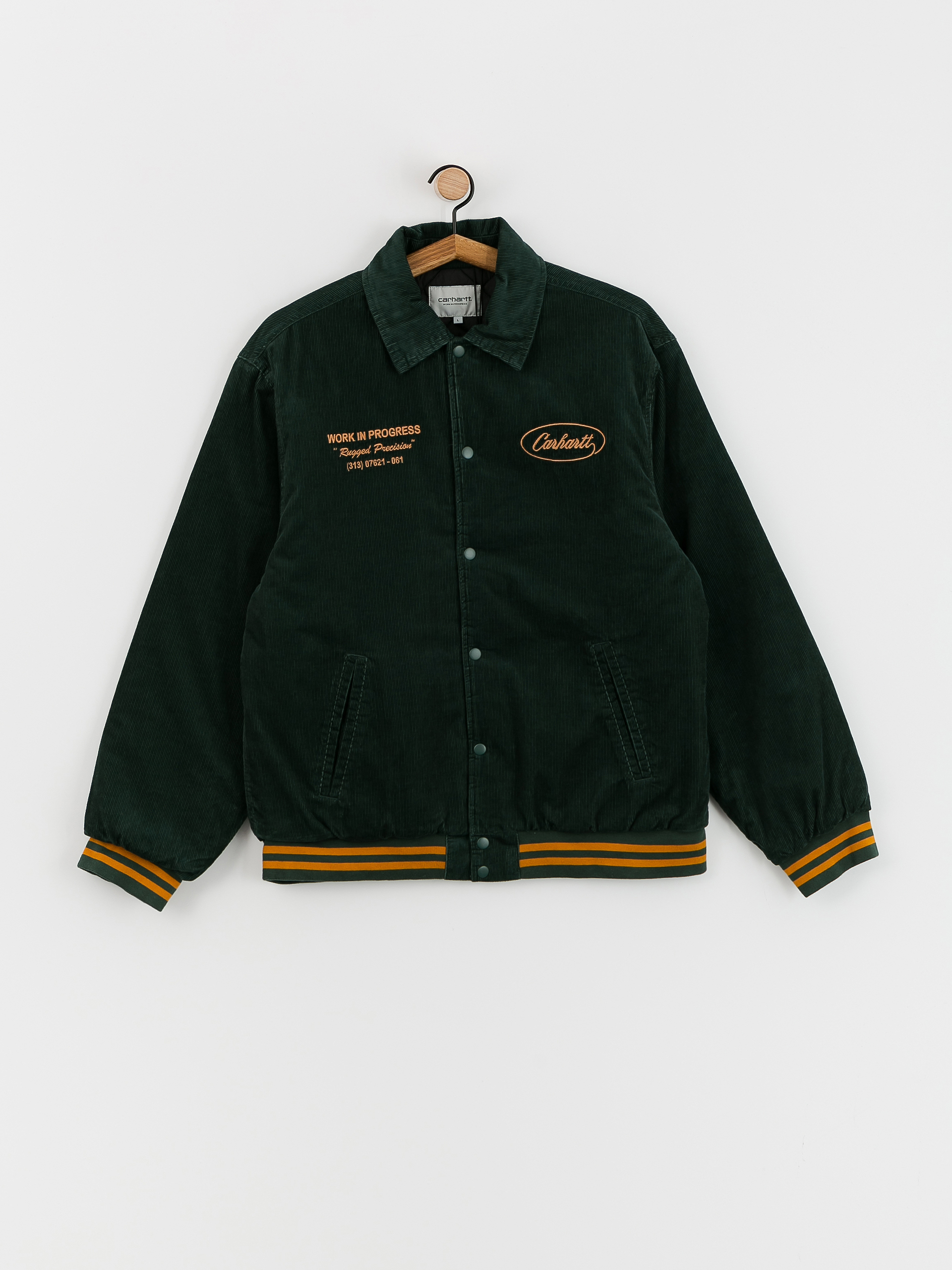 Carhartt WIP Rugged Letterman Dzseki (discovery green/buckthorn)