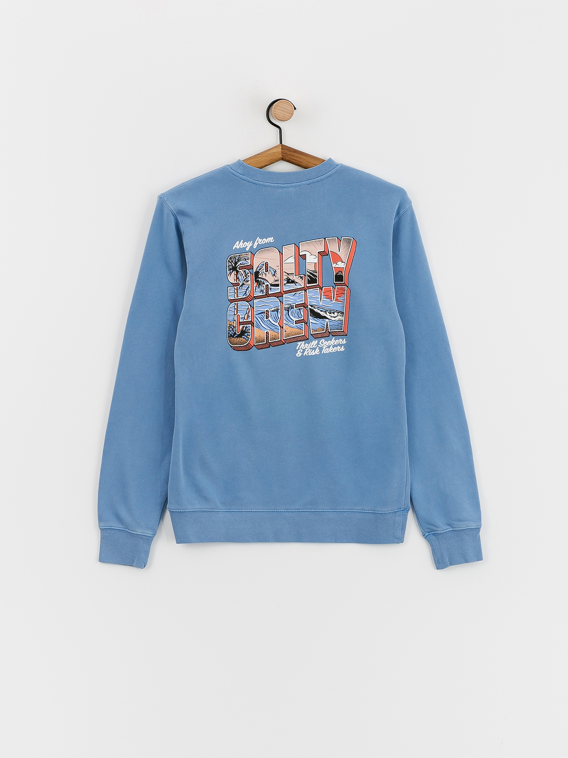 Salty Crew Ahoy Boyfriend Crew Pulóver Wmn (marine blue)