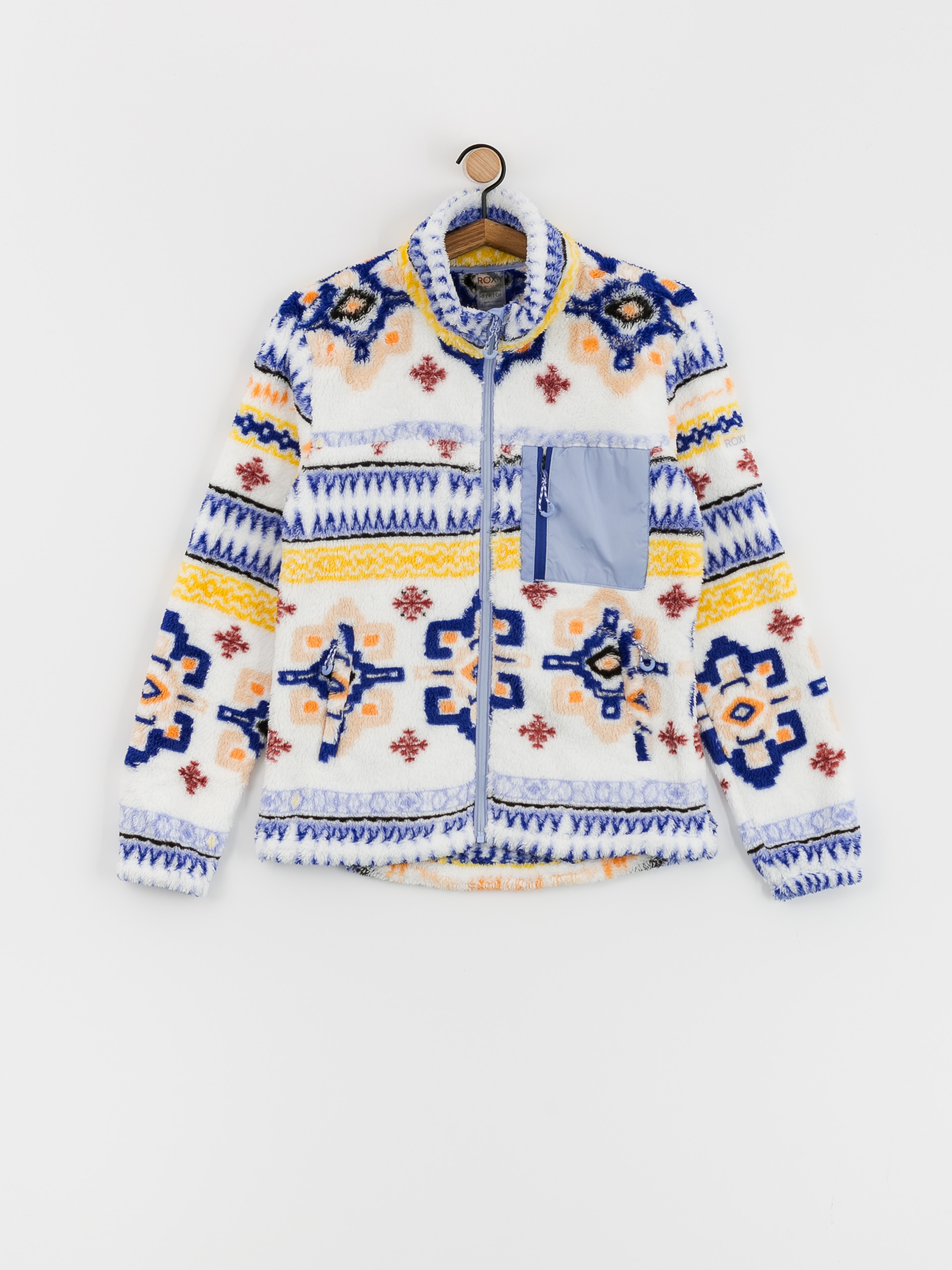 Női Roxy Alabama Full Zip Polár pulóver (bright white chandail)