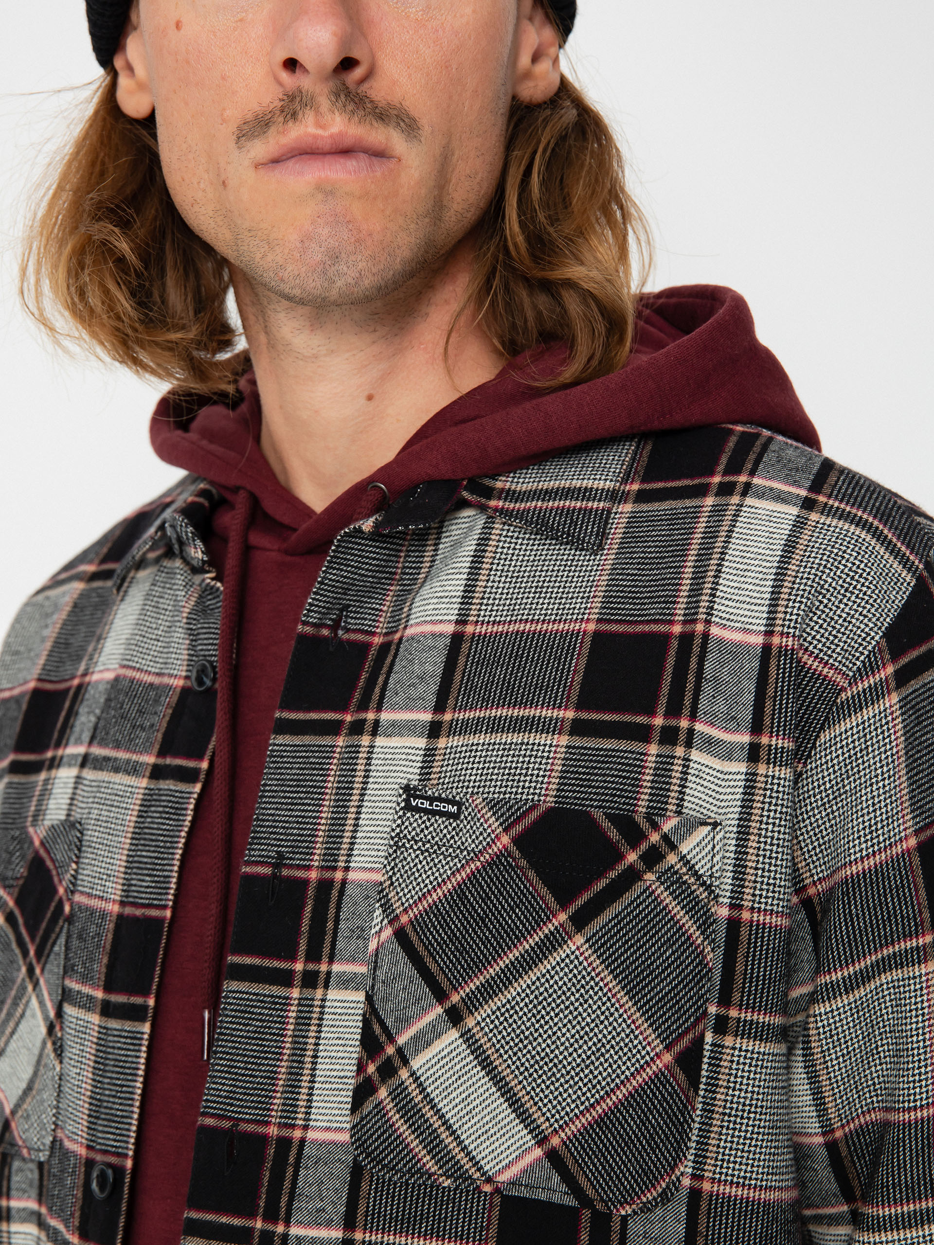 Volcom Brickstone Lined Flannel Ls Ing (dirty white)