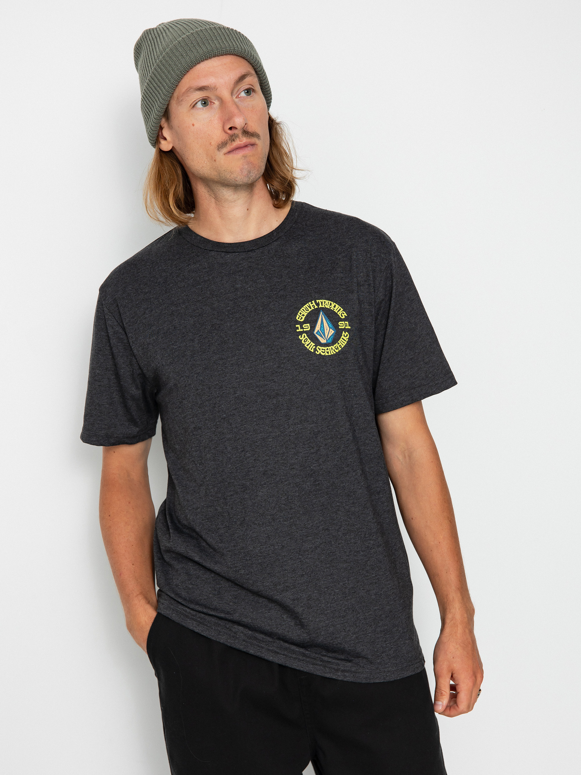 Volcom Fried Hth póló (heather black)