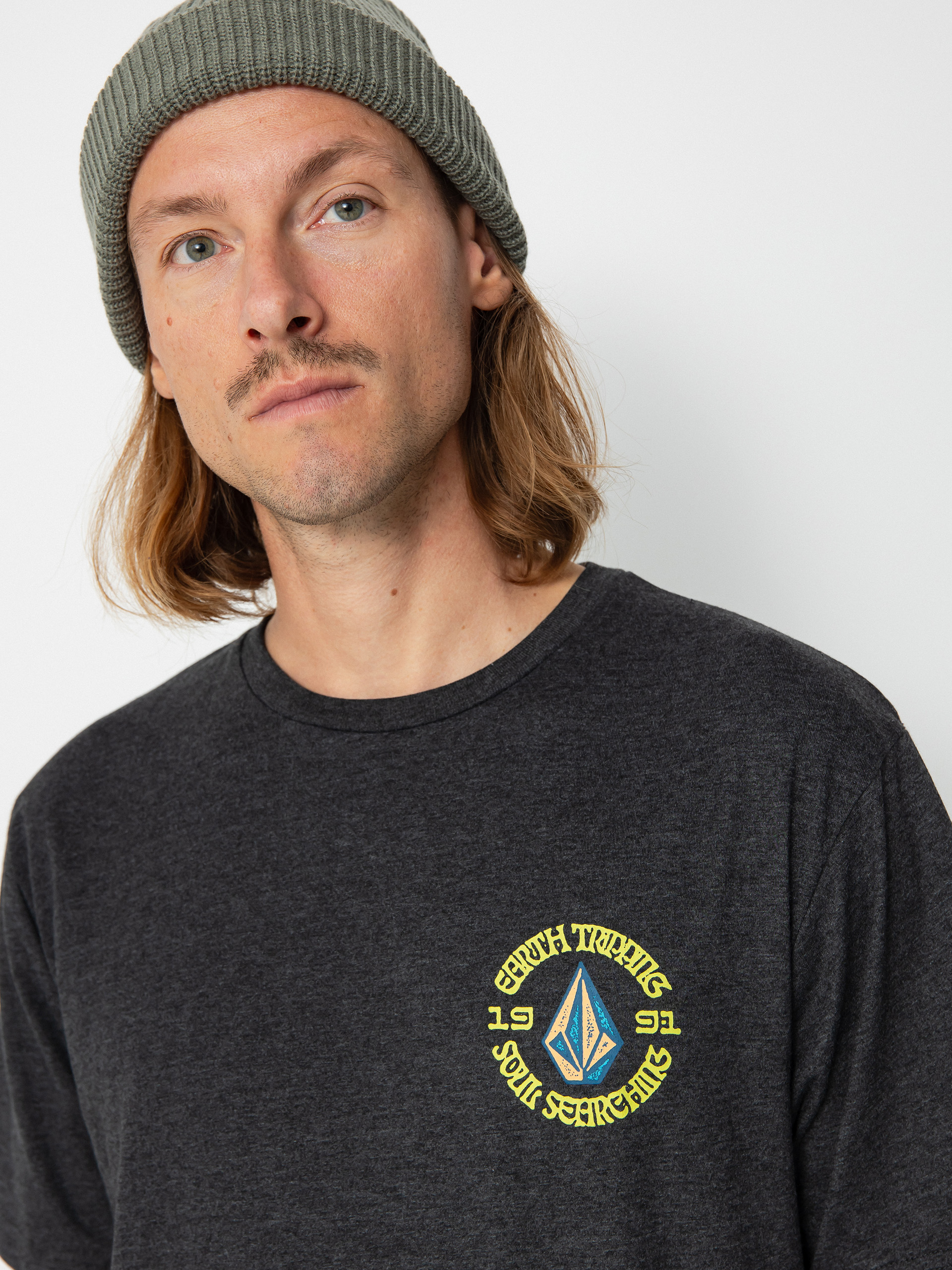 Volcom Fried Hth póló (heather black)