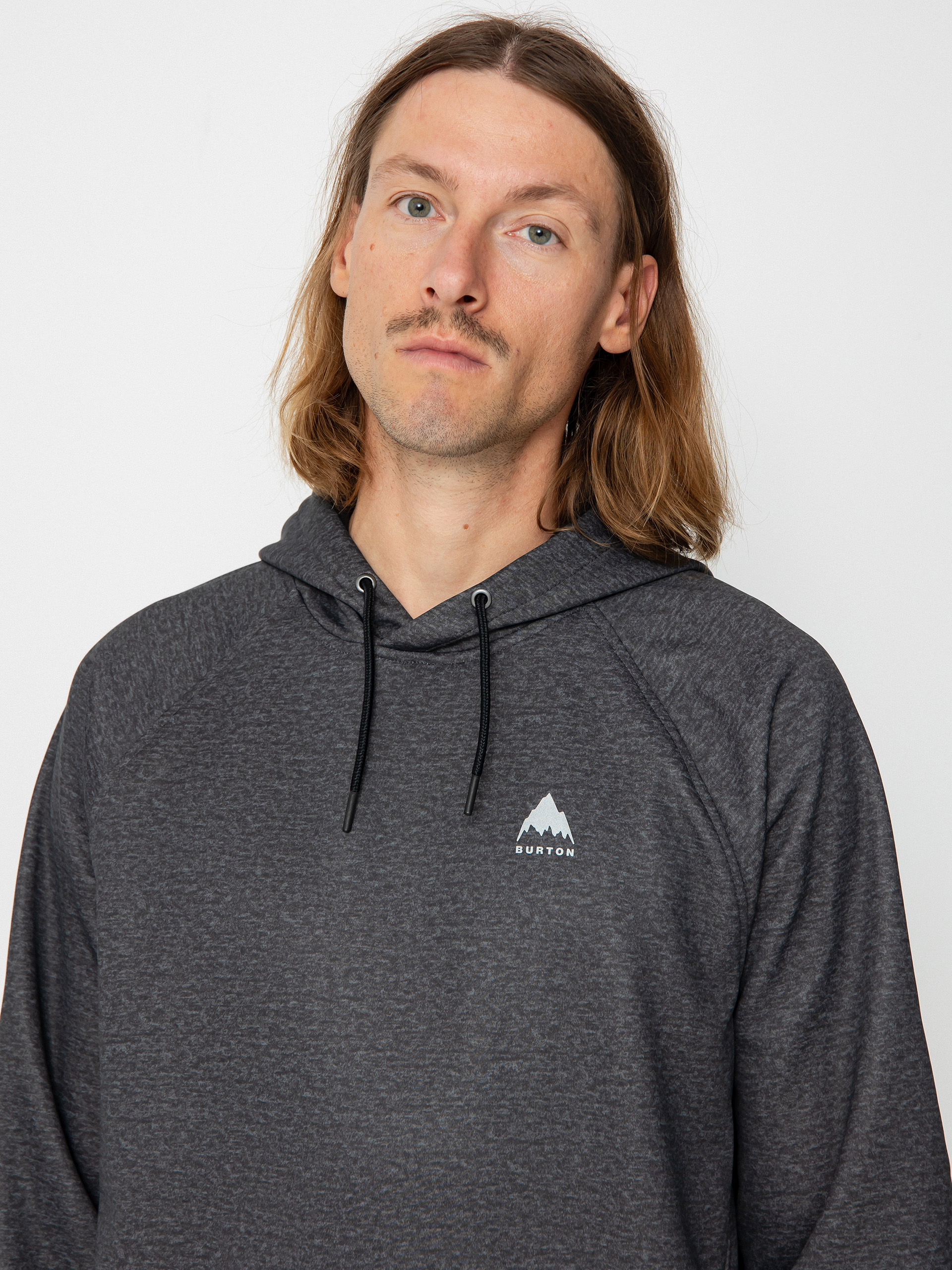 Burton Crown Weatherproof HD Kapucnis pulóver (true black heather)