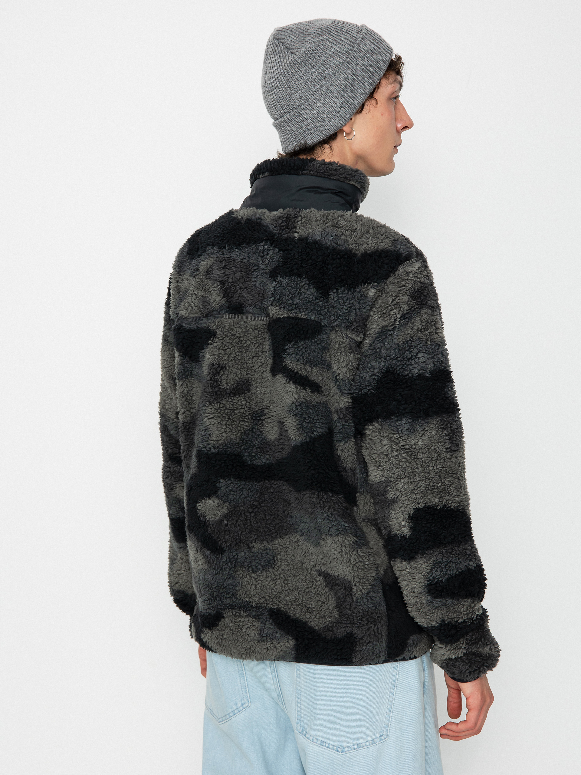 Férfi Columbia Winter Pass Print Fleece Full Zip Polár pulóver (black mod camo)