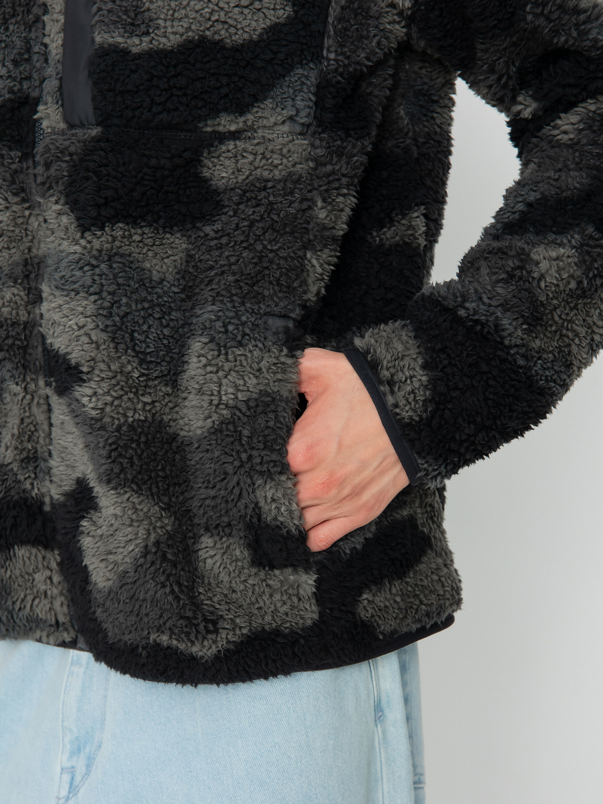 Férfi Columbia Winter Pass Print Fleece Full Zip Polár pulóver (black mod camo)