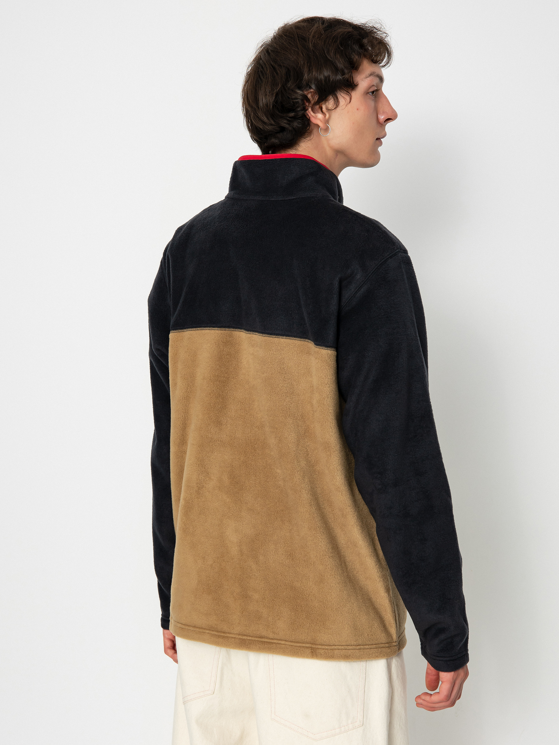 Férfi Columbia Steens Mountain Polár pulóver (delta/black/mountain red)