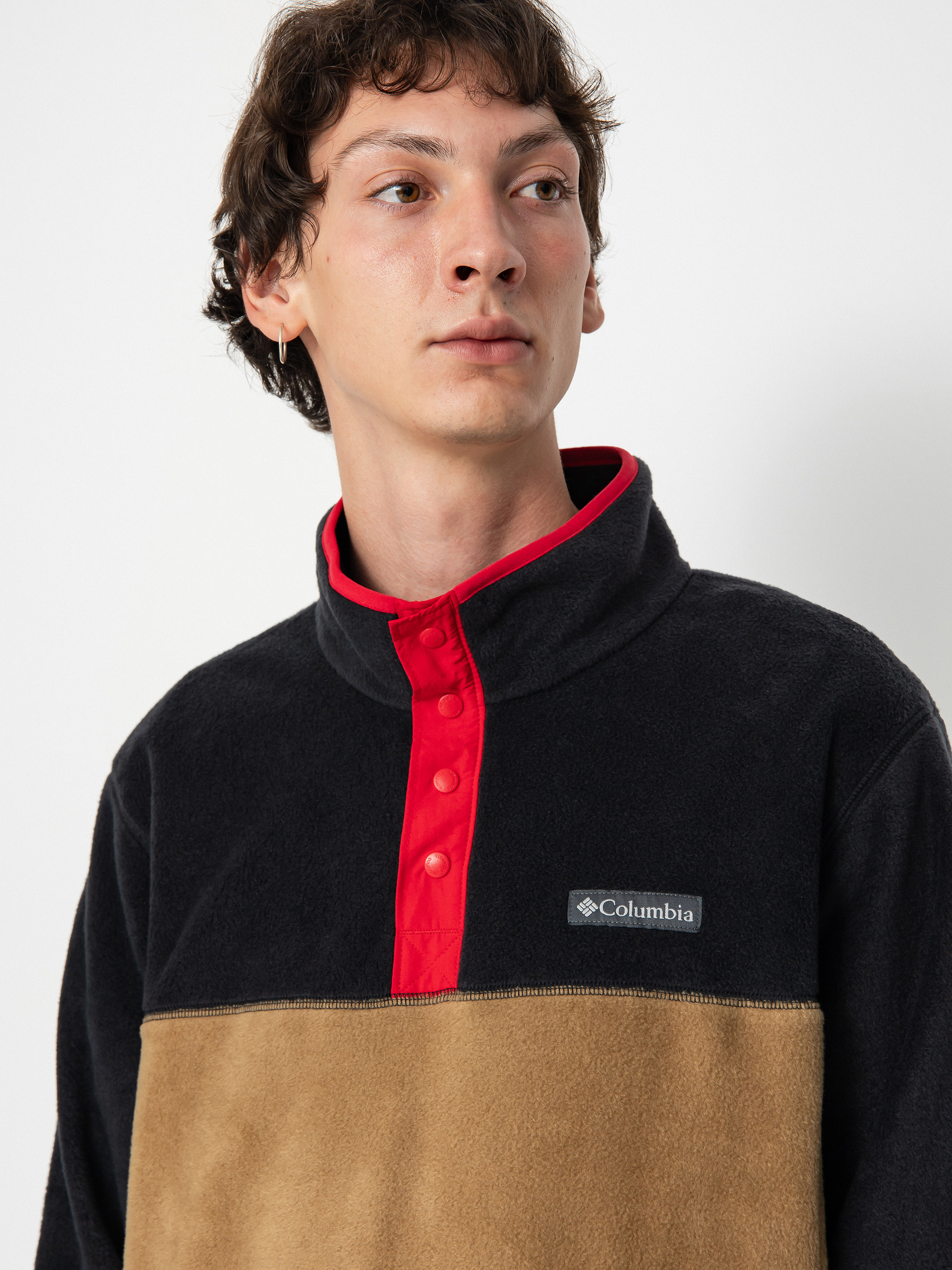 Férfi Columbia Steens Mountain Polár pulóver (delta/black/mountain red)