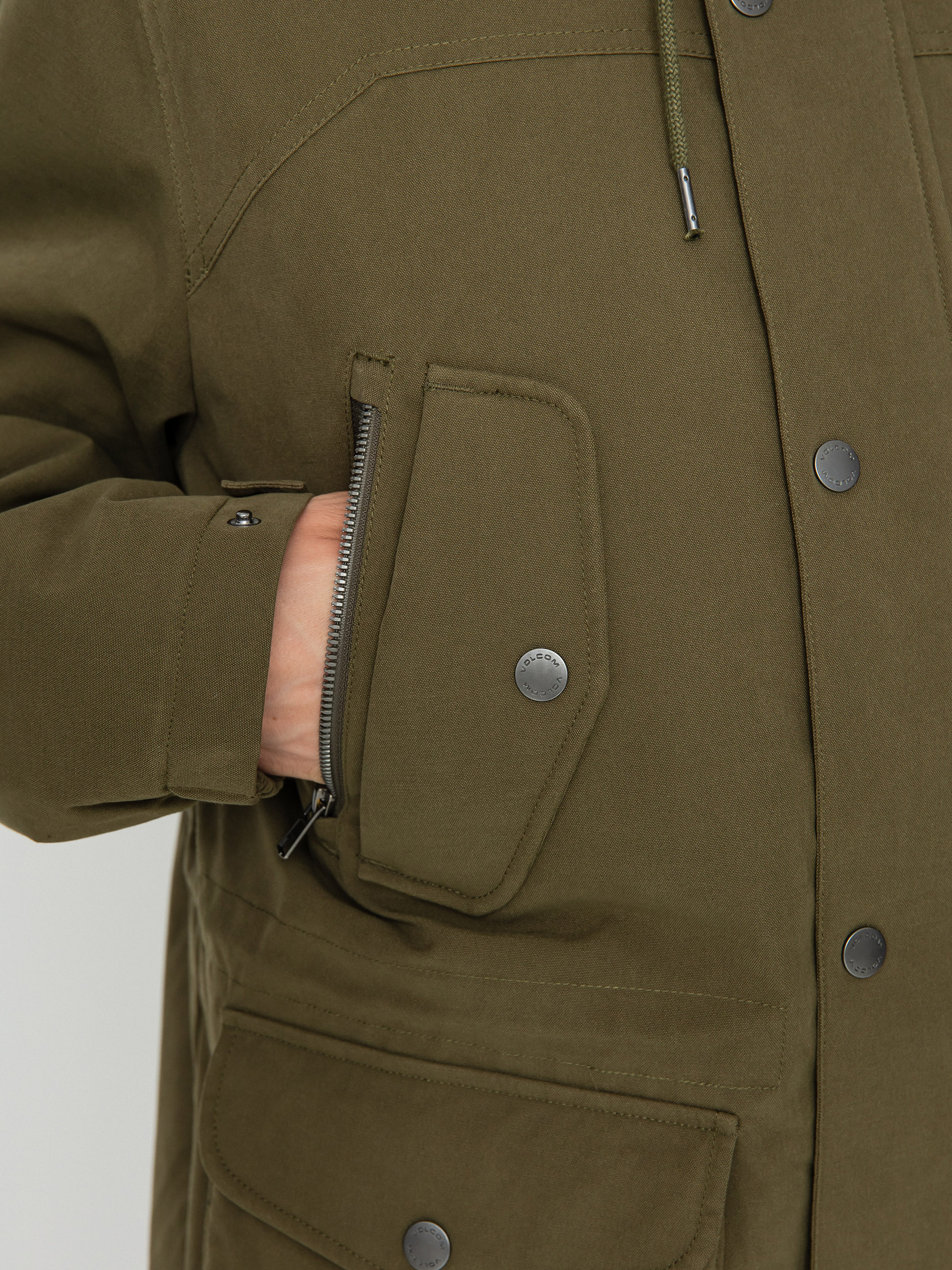 Volcom Starget 5K Parka Dzseki (military)