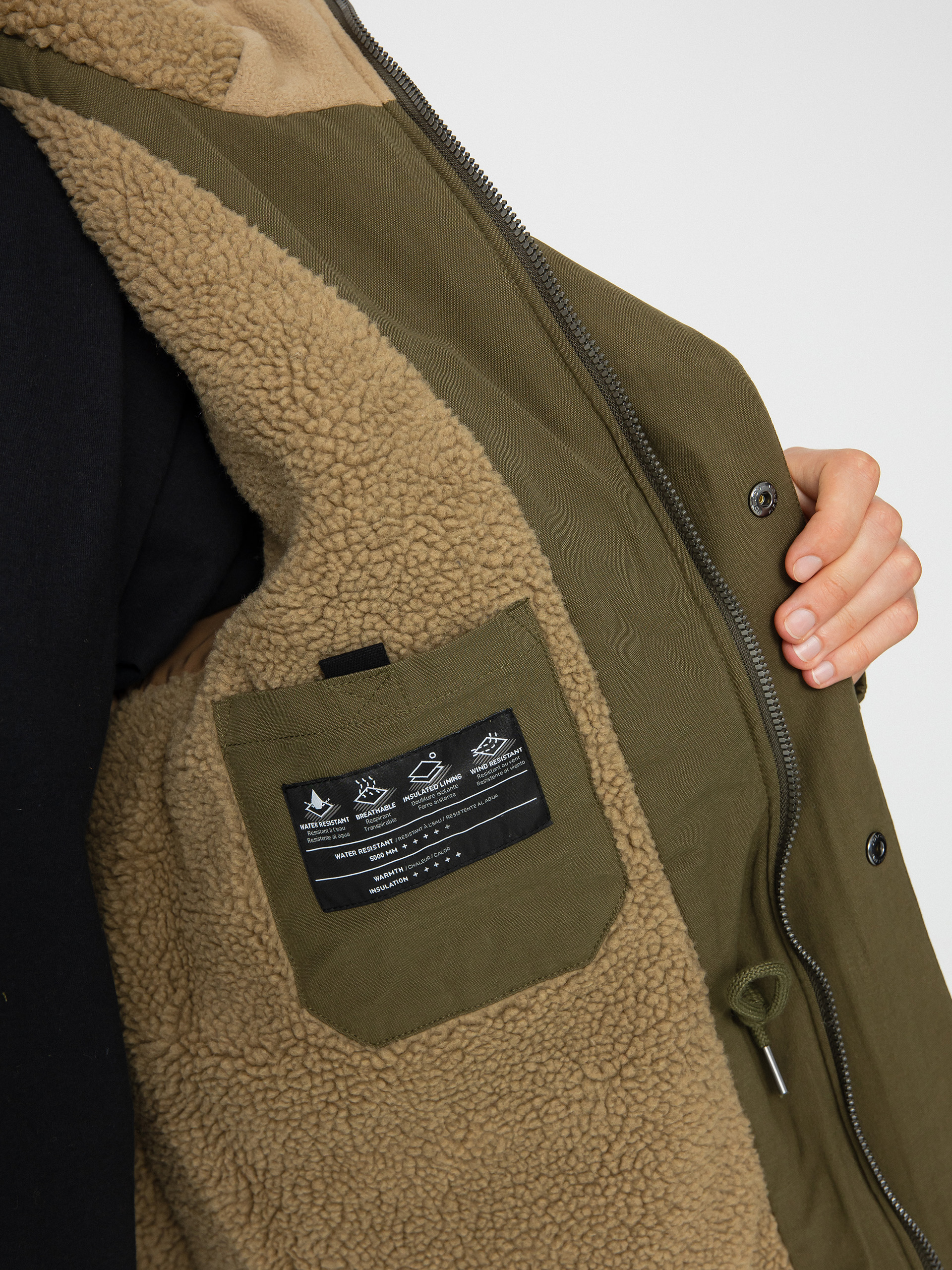 Volcom Starget 5K Parka Dzseki (military)