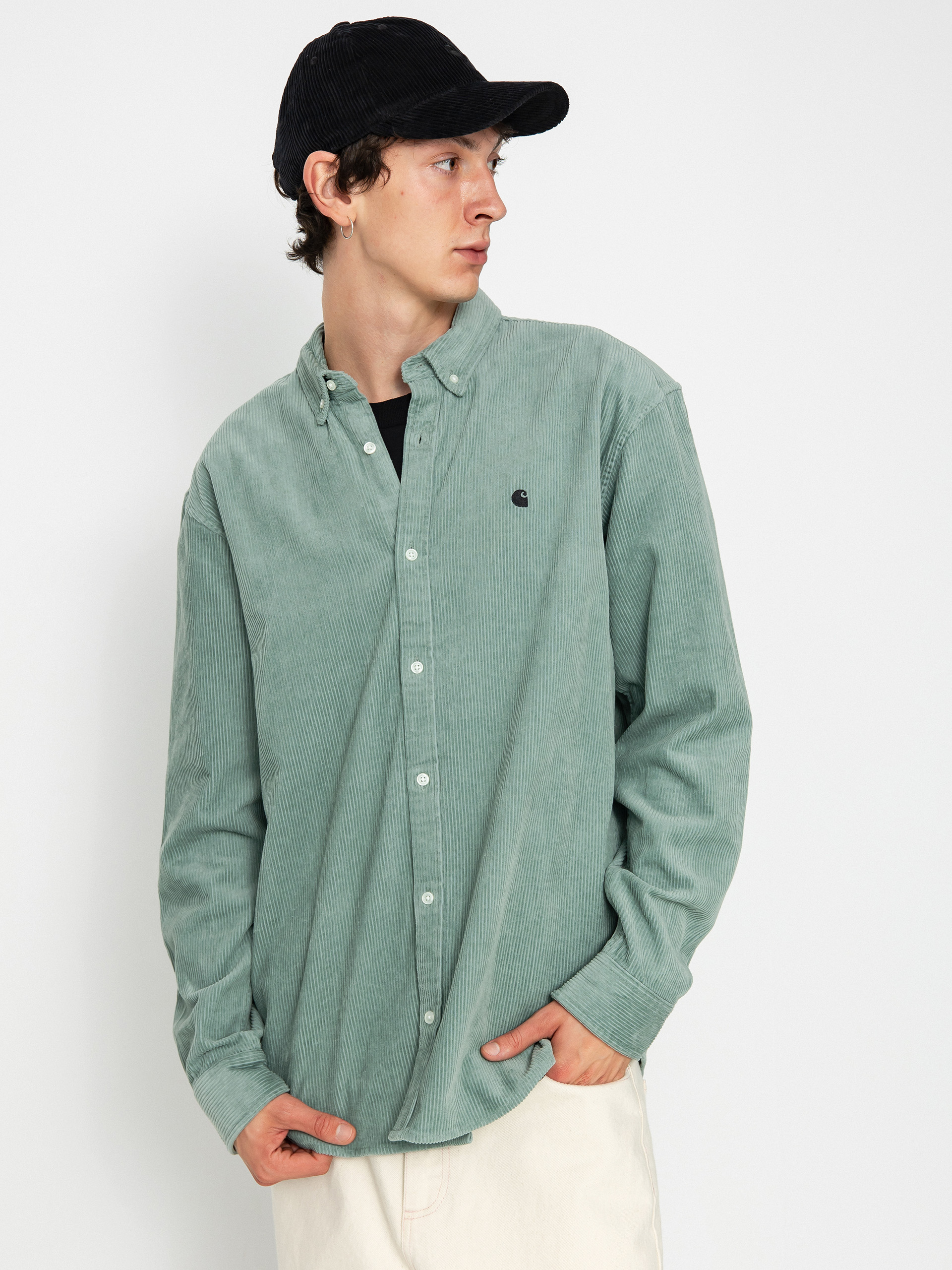 Carhartt WIP Madison Cord Ing (glassy teal/black)