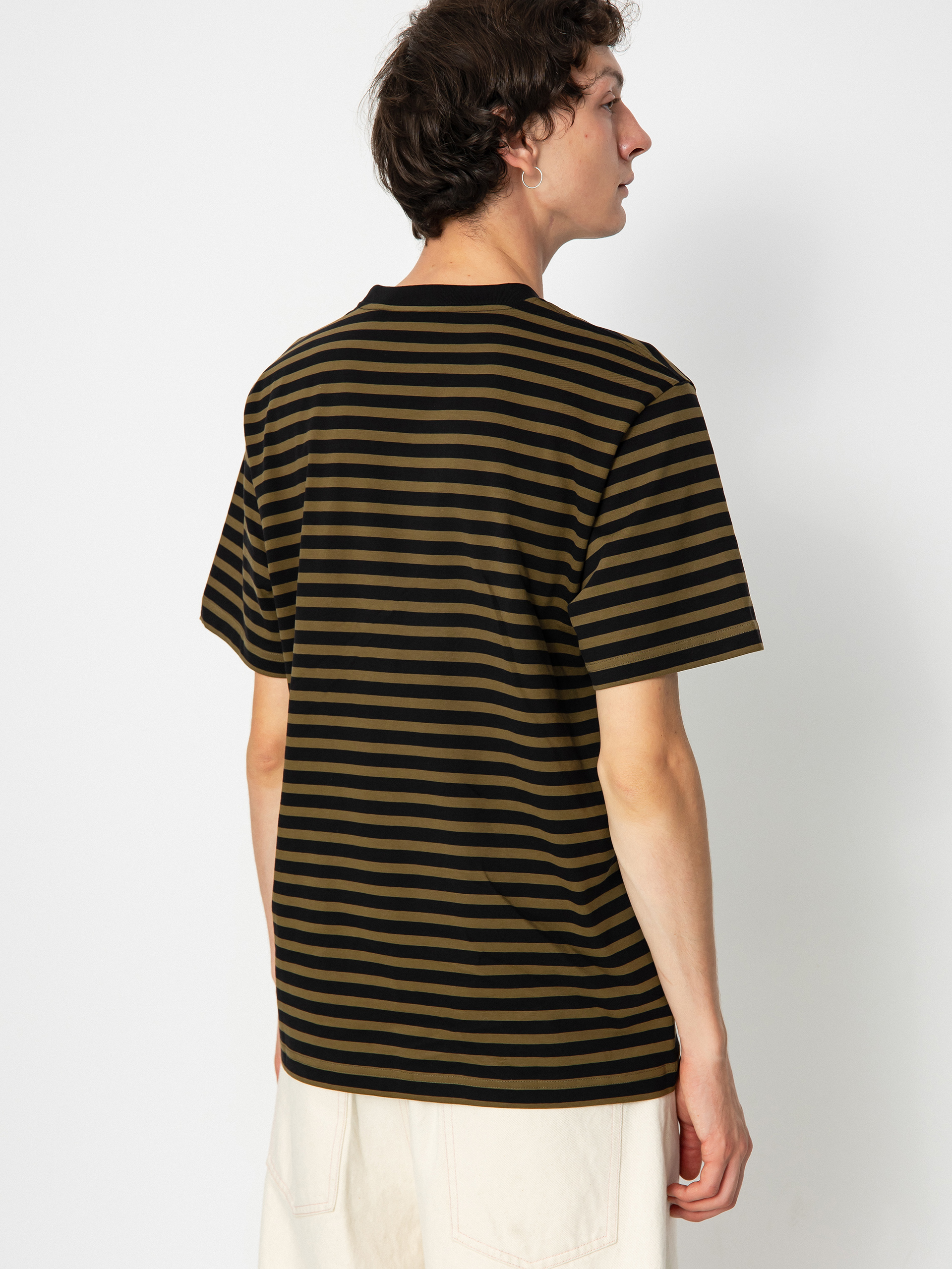 Carhartt WIP Seidler Pocket Póló (seidler stripe highland/black)