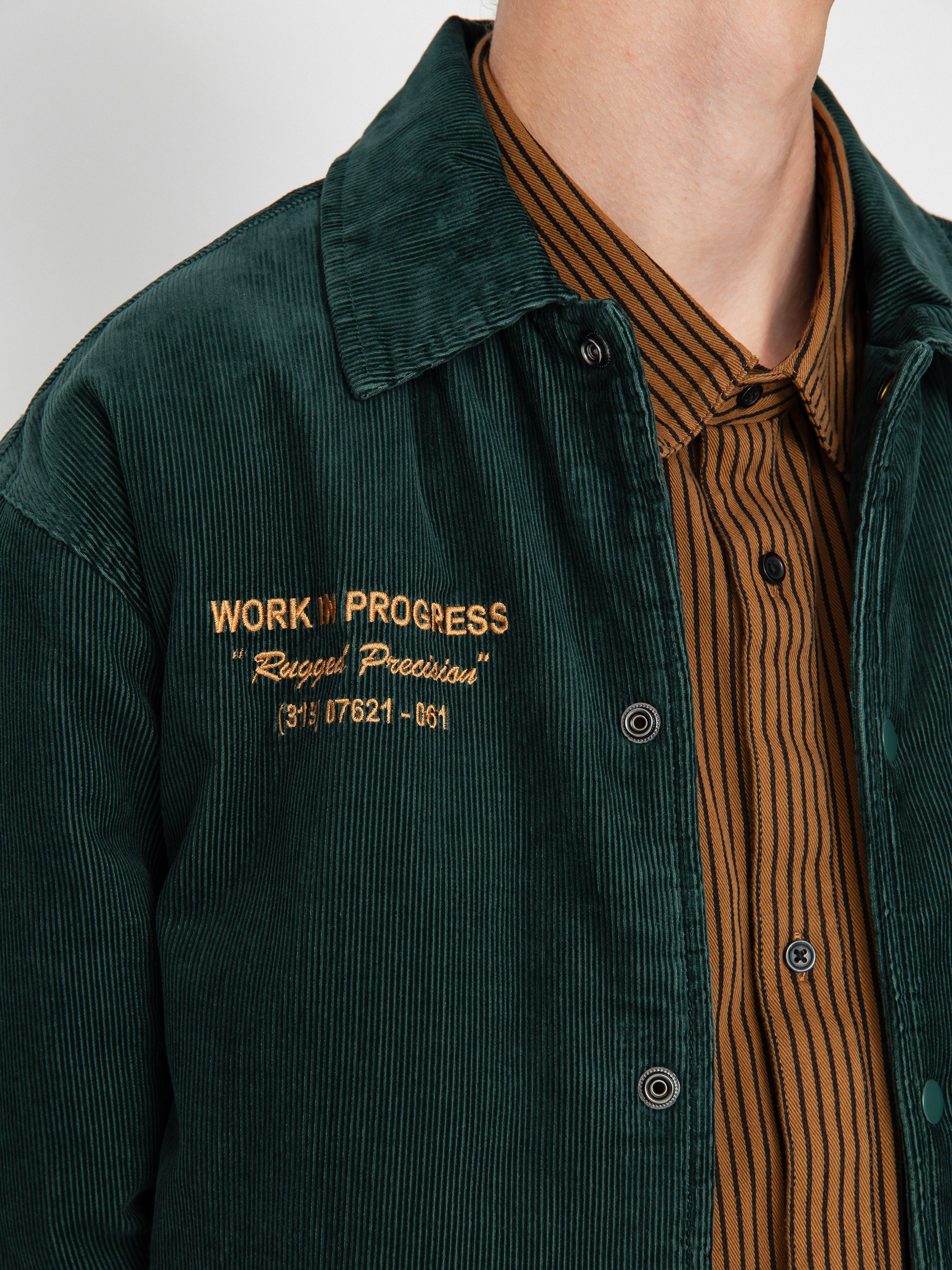 Carhartt WIP Rugged Letterman Dzseki (discovery green/buckthorn)