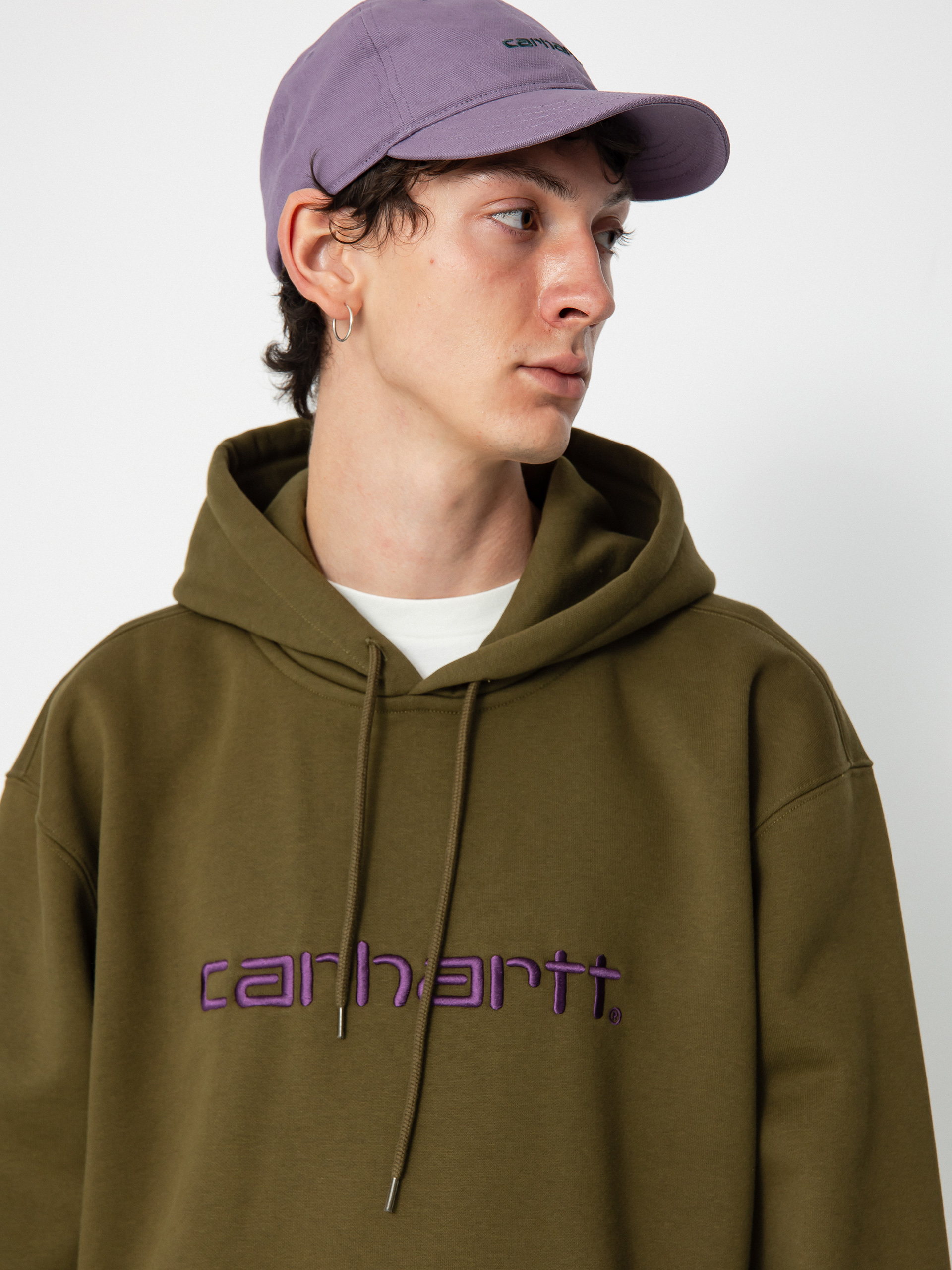 Carhartt WIP Carhartt HD Kapucnis pulóver (highland/cassis)