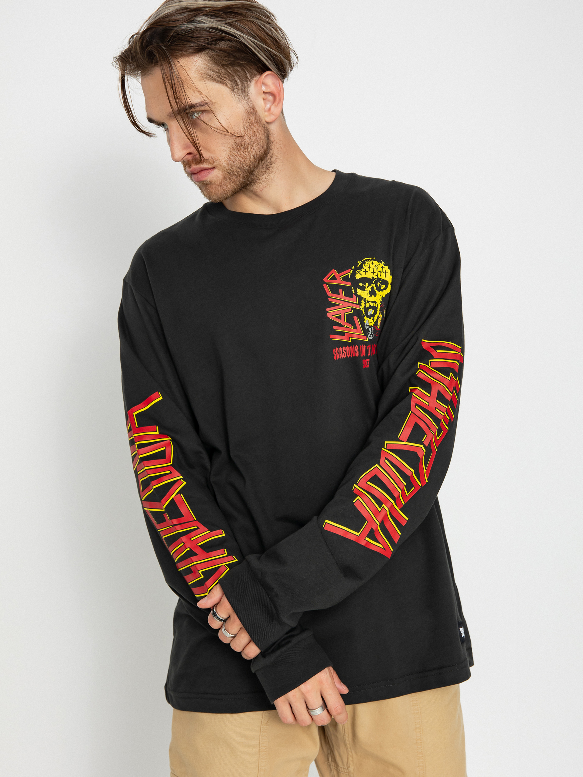 DC X Slayer Hosszú ujjú felső (pirate black)