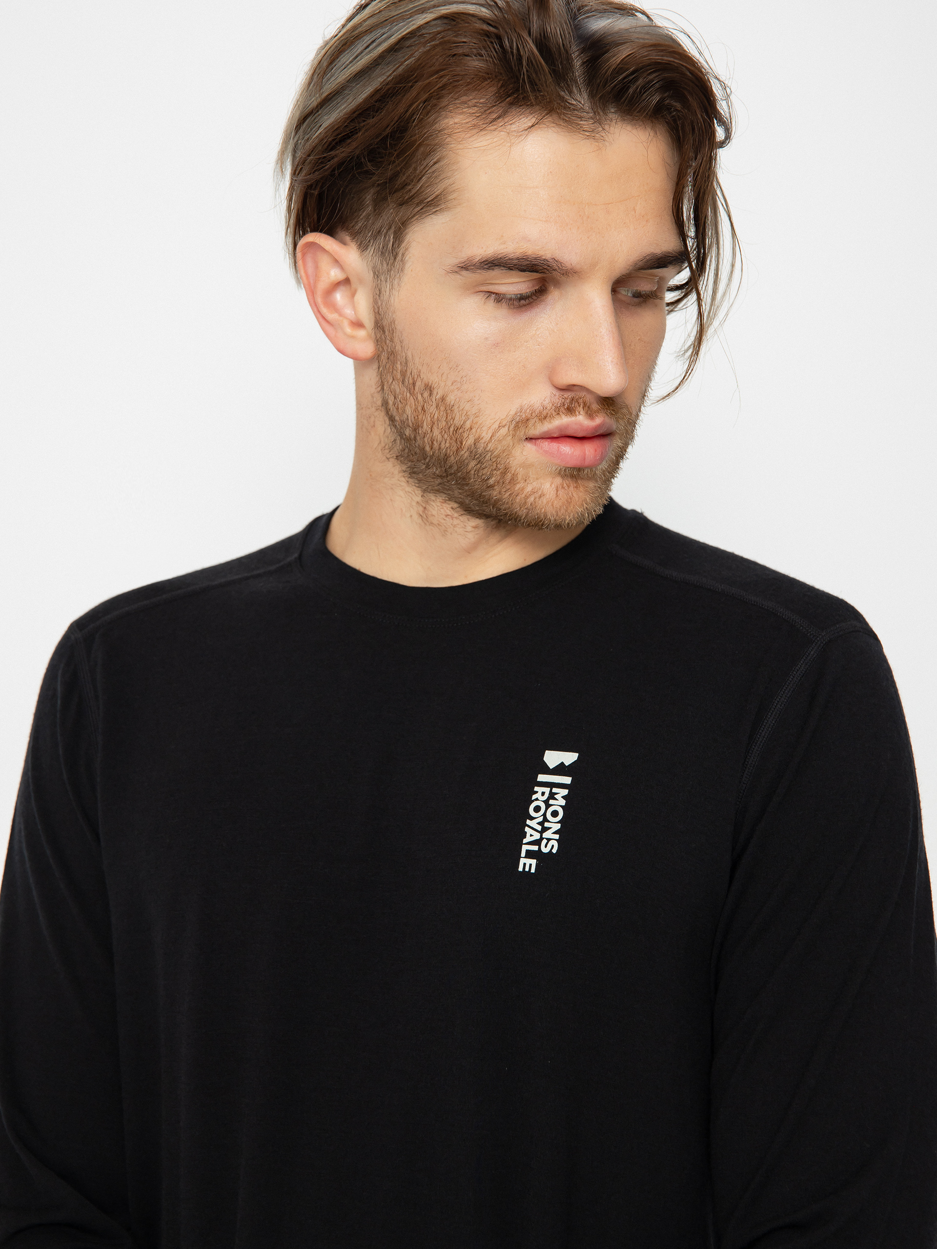 Mons Royale Cascade Merino Flex 200 Hosszú ujjú felső (black)