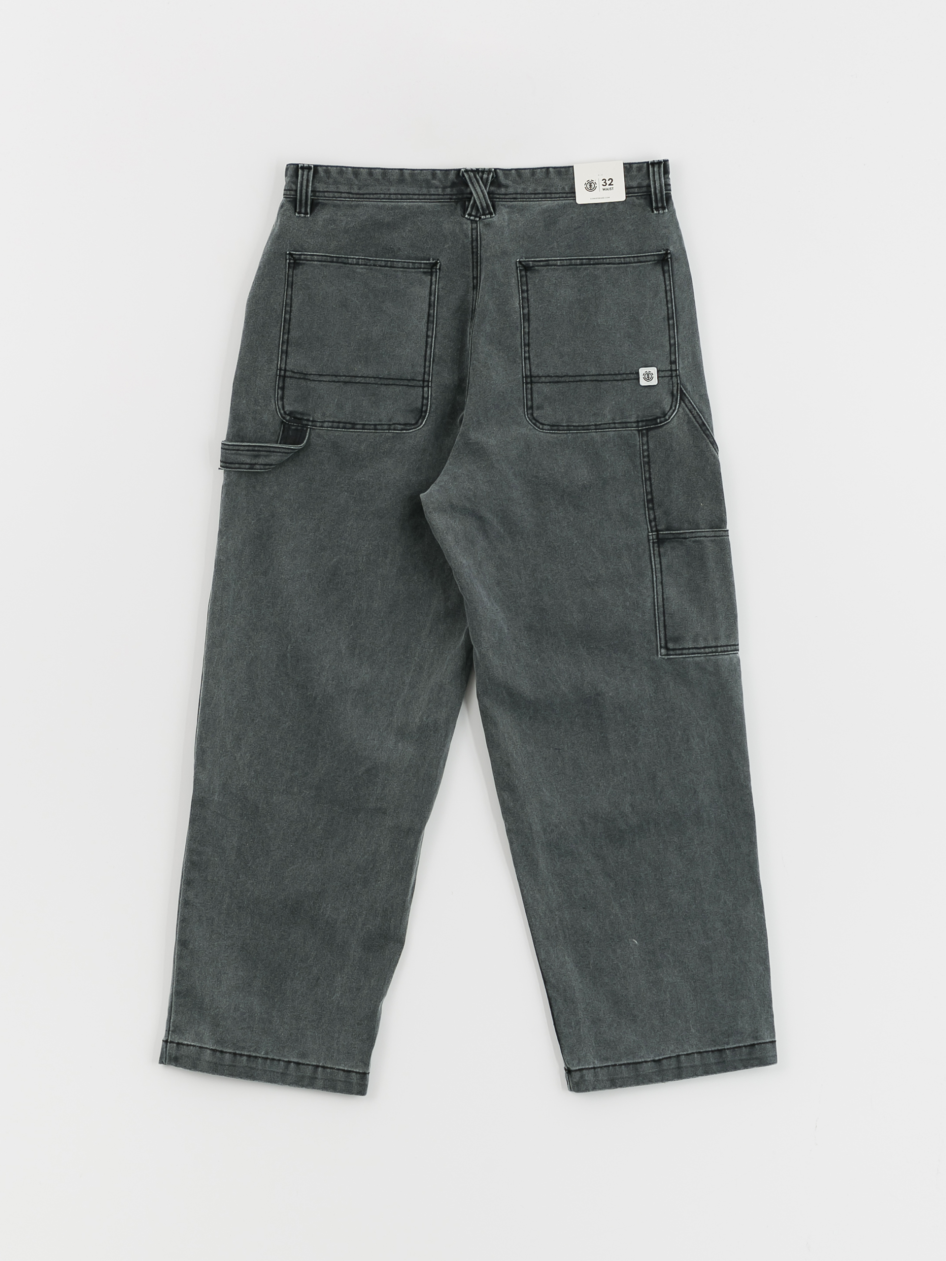 Element Carpenter Canva Kisnadrág (washed black)