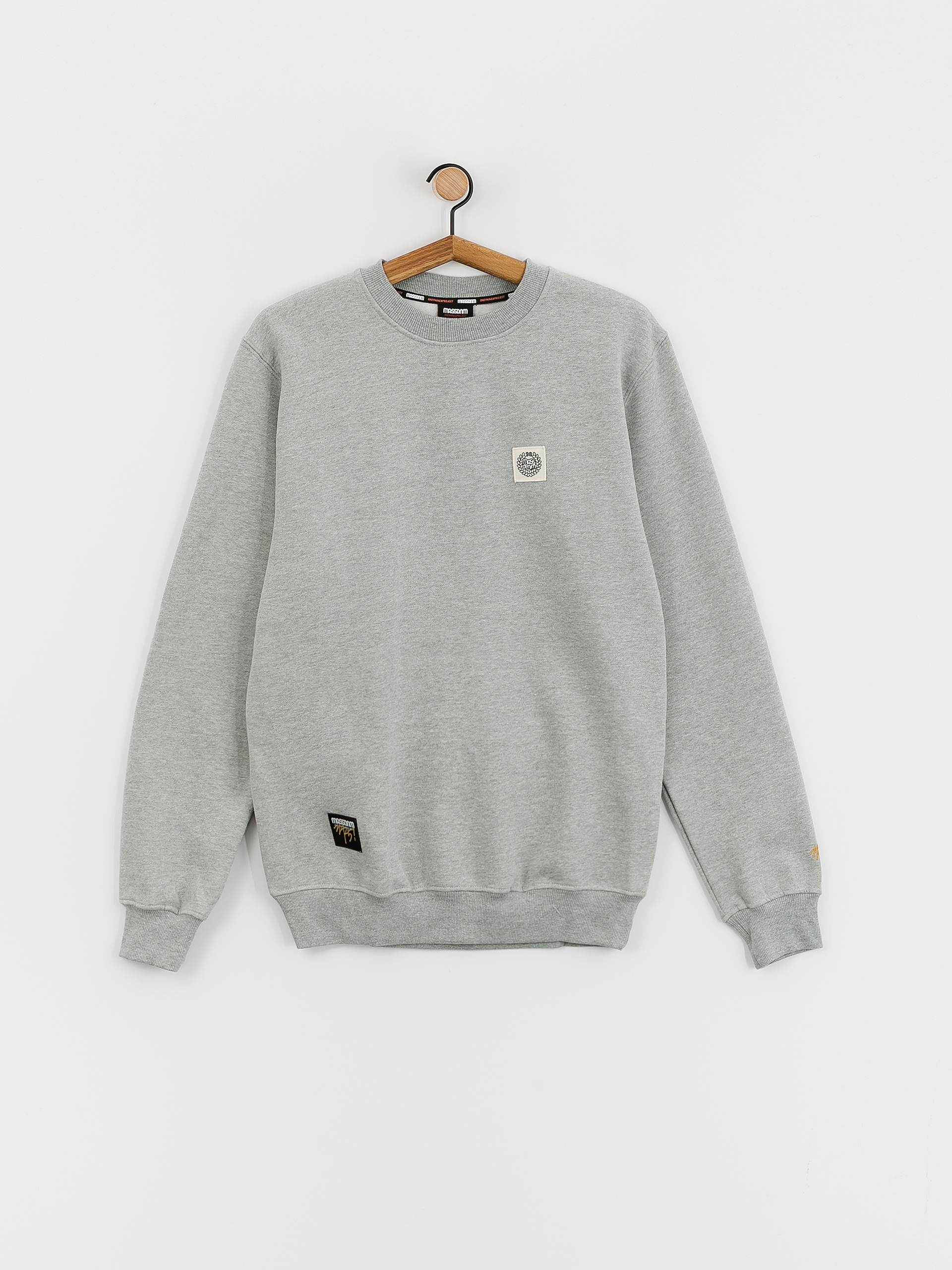 MassDnm Patch Pulóver (lt heather grey)