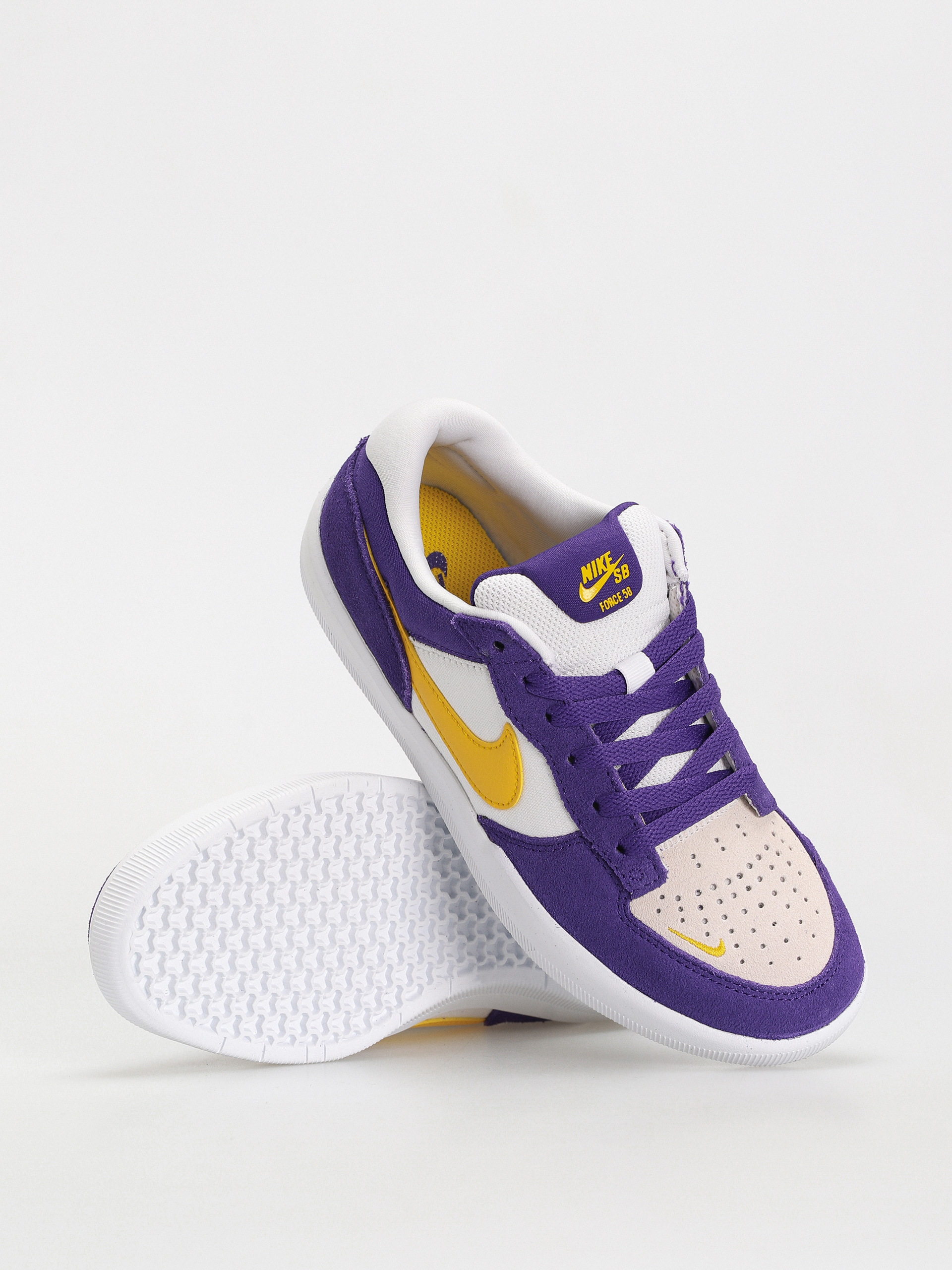 Nike SB Force 58 Cipők (court purple/amarillo white white)
