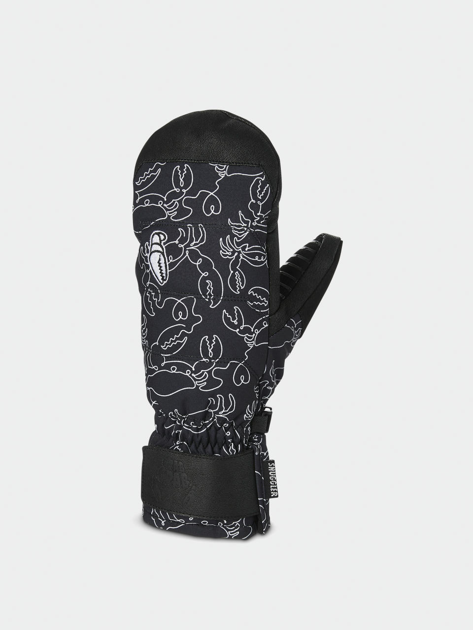 Crab Grab Snuggler Mitt Kesztyű Wmn (crab doodle black)