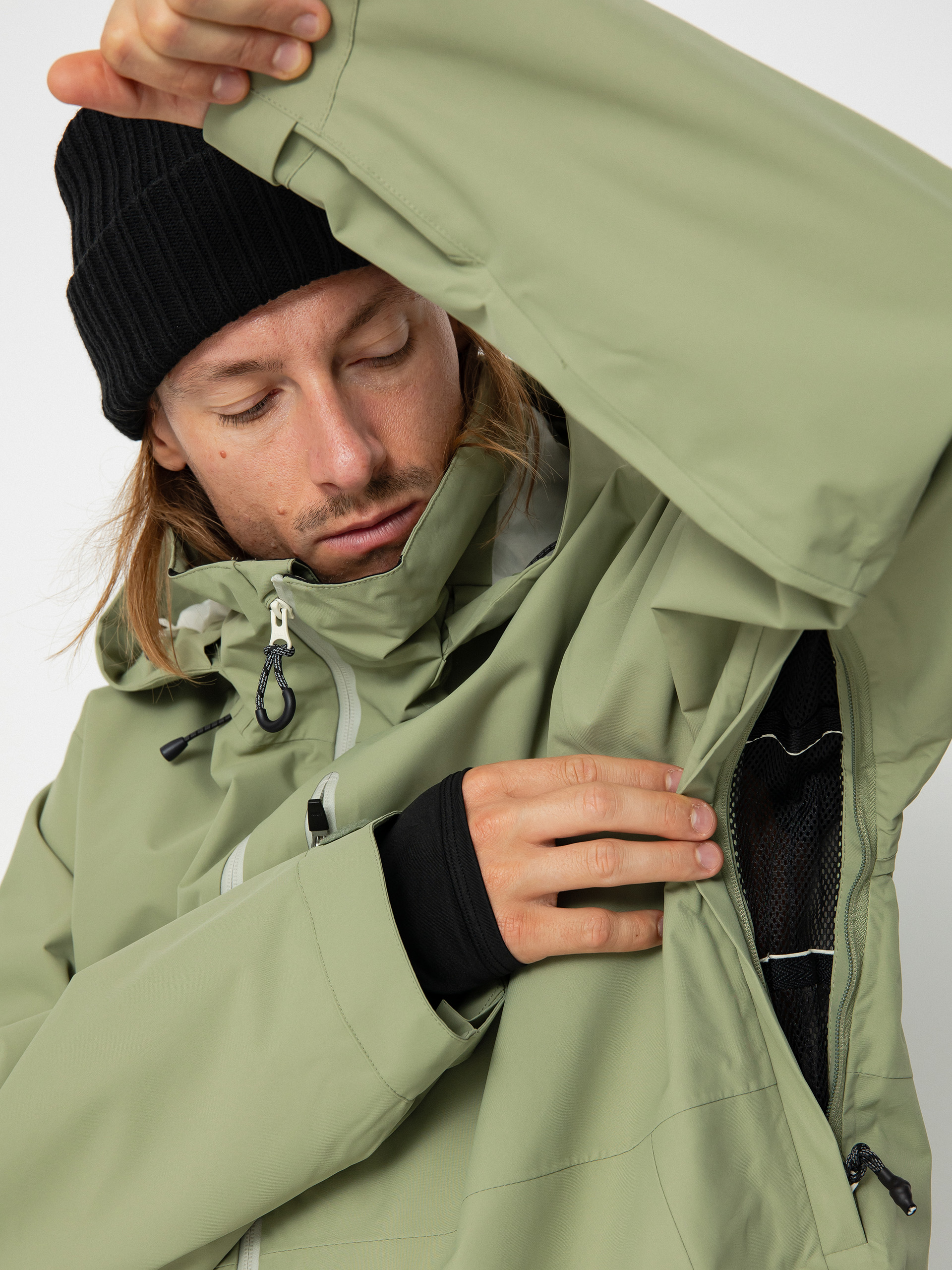 Férfi DC Basis 30K Snowboard dzseki (oil green)