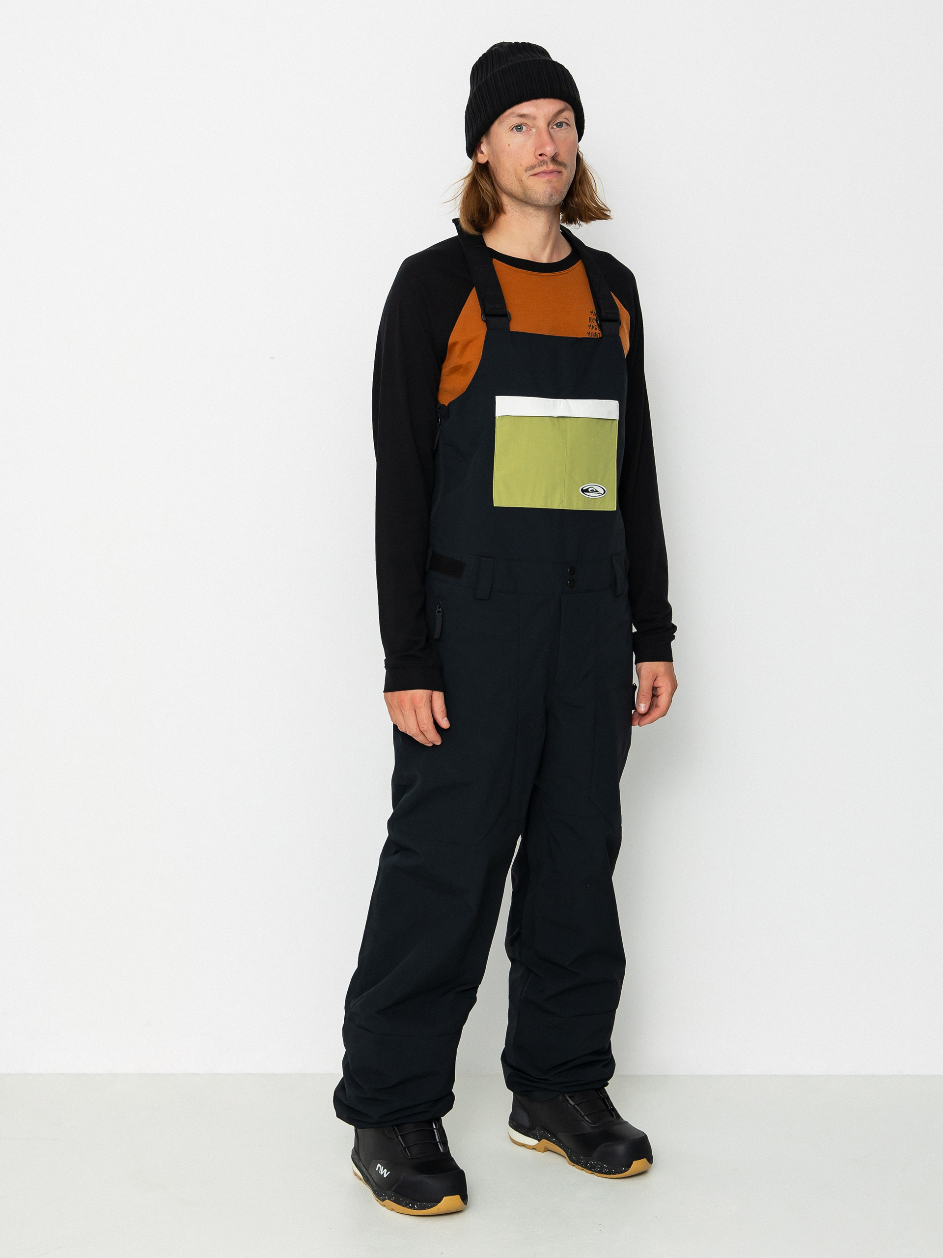 Férfi Quiksilver Fly High Bib Snowboard nadrág (true black)