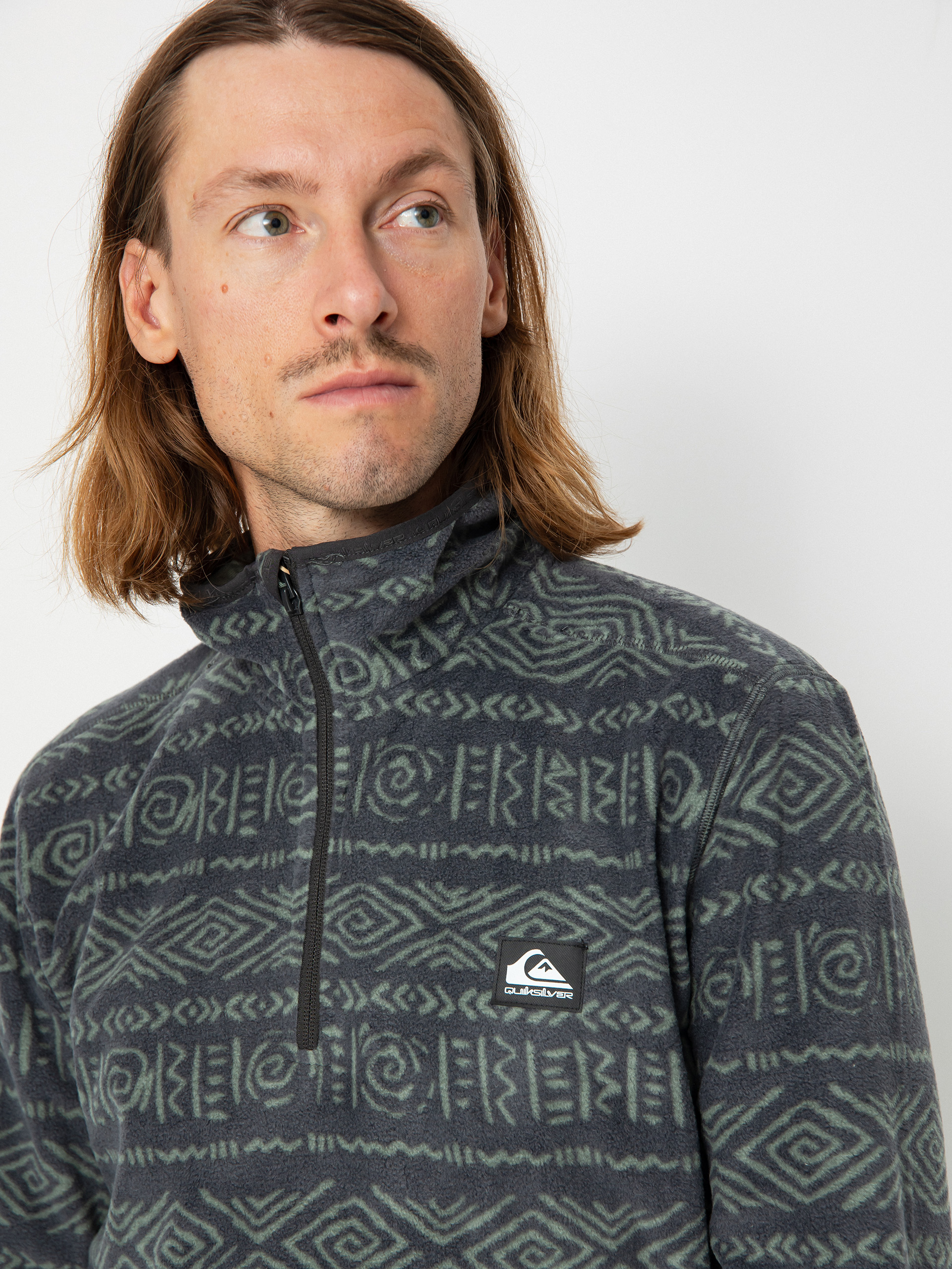 Férfi Quiksilver Aker Polár pulóver (aker phantom)