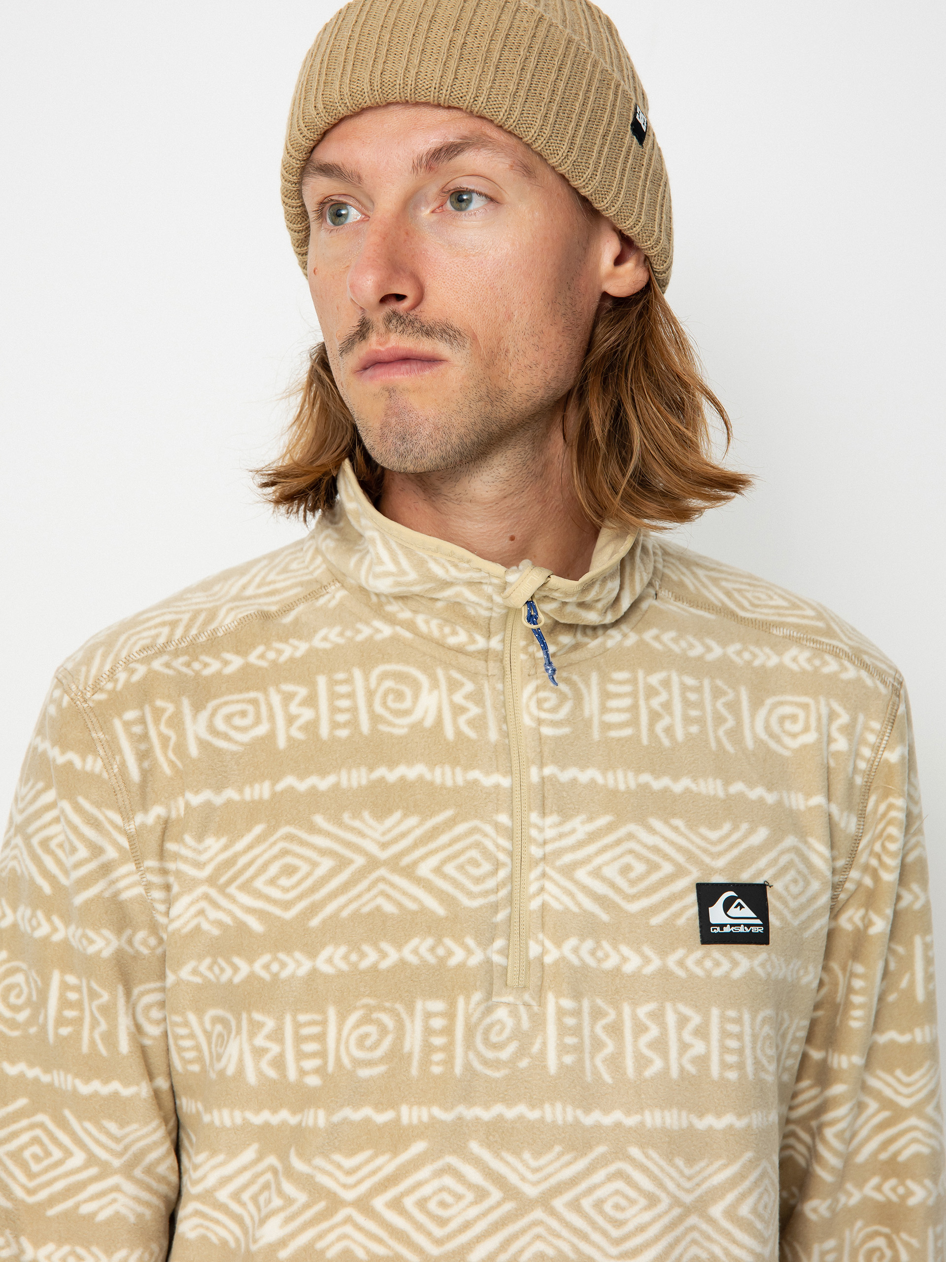 Férfi Quiksilver Aker Polár pulóver (aker pale khaki)