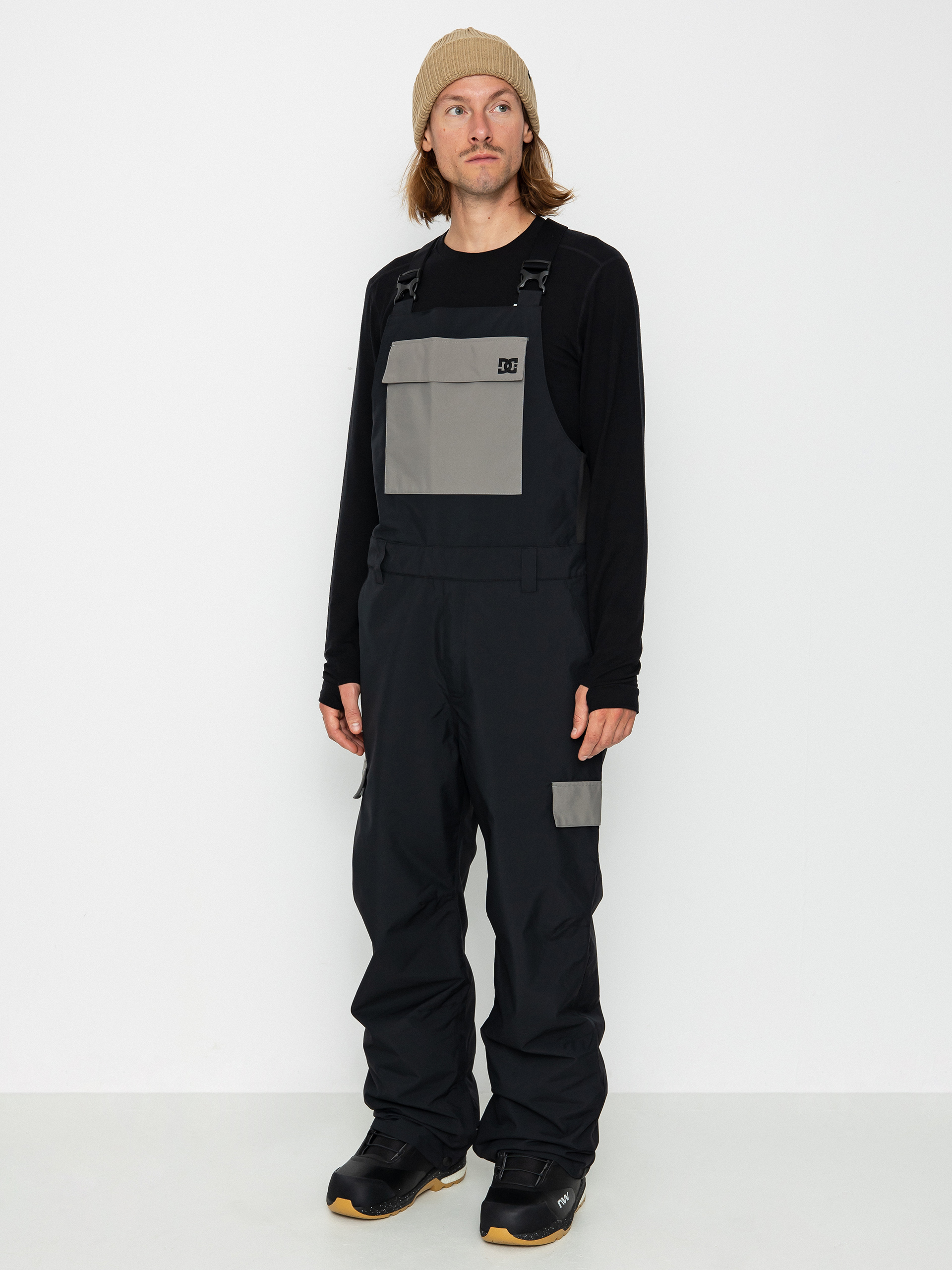 Férfi DC Docile Bib Snowboard nadrág (black)